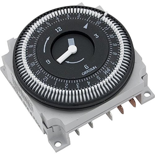 Intermatic FM1STUZ-120U 24-Hour Electromechanical Timer Module - 21A SPDT 120V for Home Automation & Appliance Control | Perfect for Lighting, Pumps & HVAC Systems