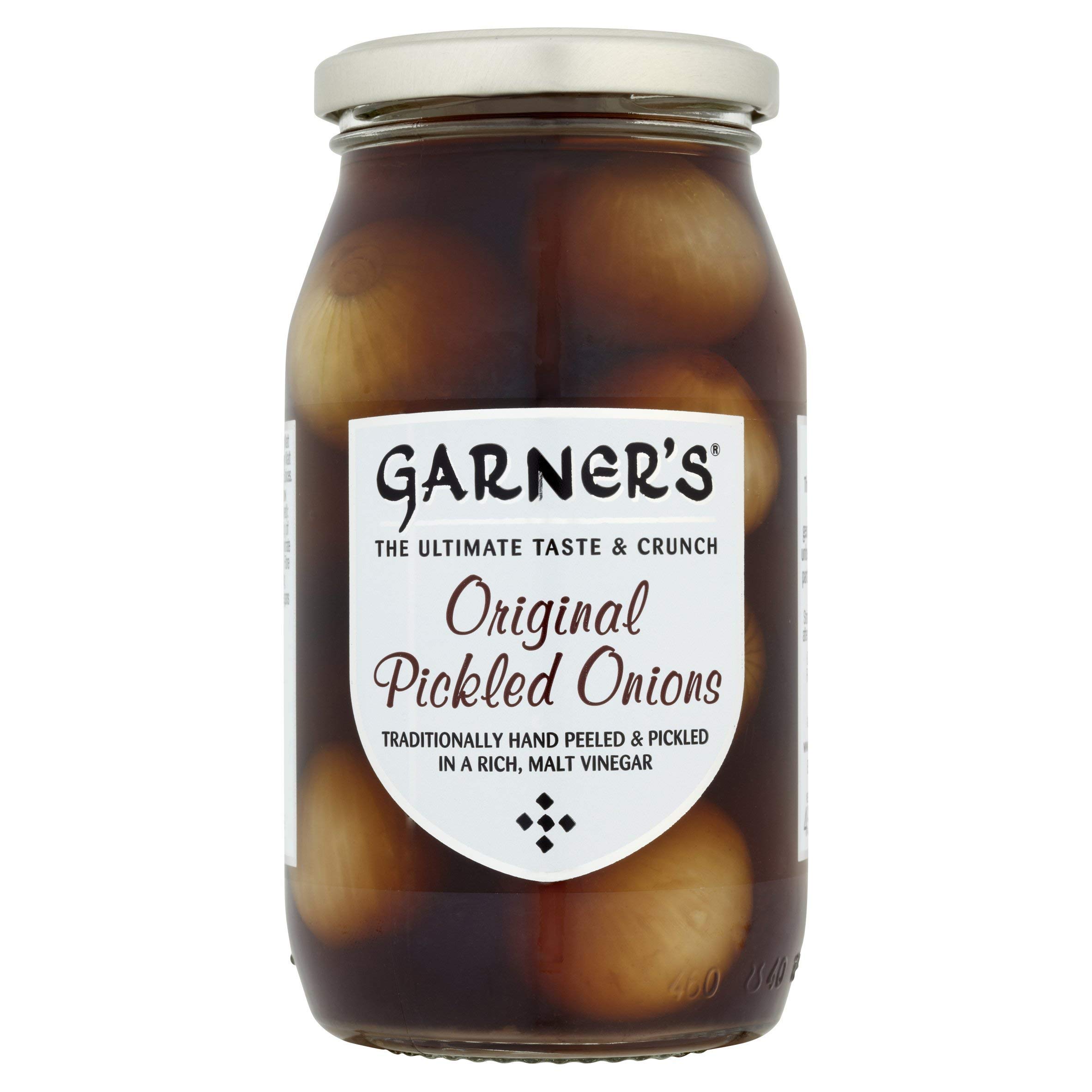 Garner's Pickled Onions 454g (16oz) - Crunchy Sweet & Tangy Cocktail Onions for Martinis, Salads & Charcuterie Boards - Premium Pickled Vegetables for Gifts & Gourmet Cooking