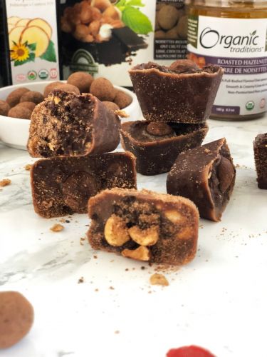 Prebiotic No Bake Truffles - Hazelnut Flavor | Healthy Gut-Friendly Snacks | Perfect for Keto, Vegan & Gluten-Free Diets | Great for Office Snacks & Gift Giving