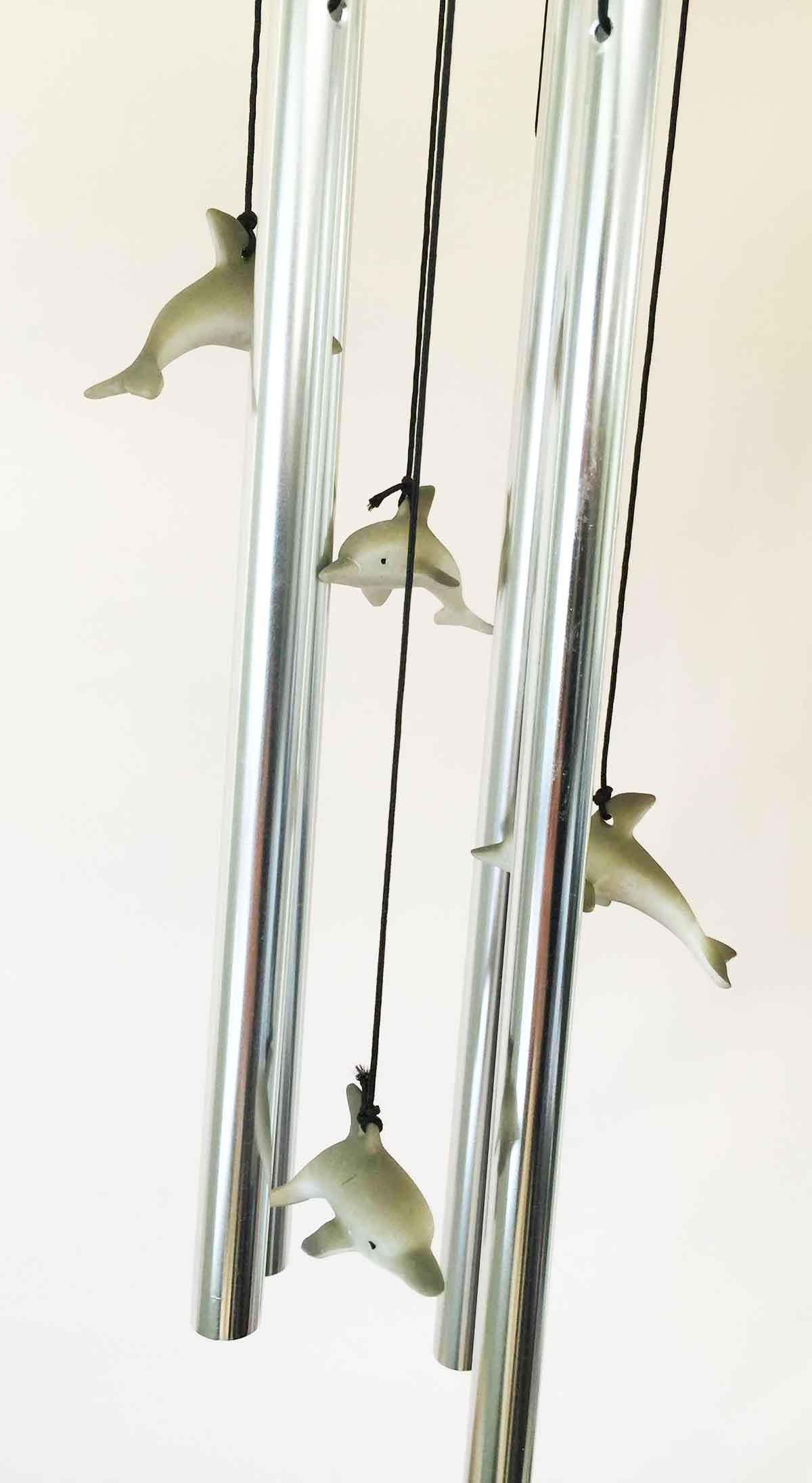 Ocean Coral Wind Chime - Dolphin Family Decor for Garden & Patio Relaxation