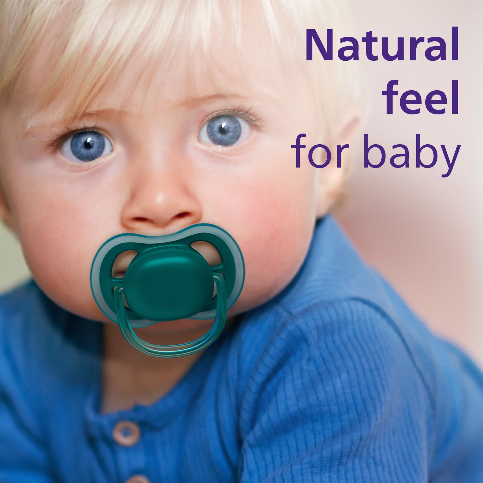 Philips Avent Ultra Air Pacifier - 4-Pack Lightweight & Breathable Baby Soothers for 6-18 Months | BPA-Free, Includes Sterilizer Carry Case (SCF085/52) | Perfect for Daycare, Travel & Comforting Fussy Babies