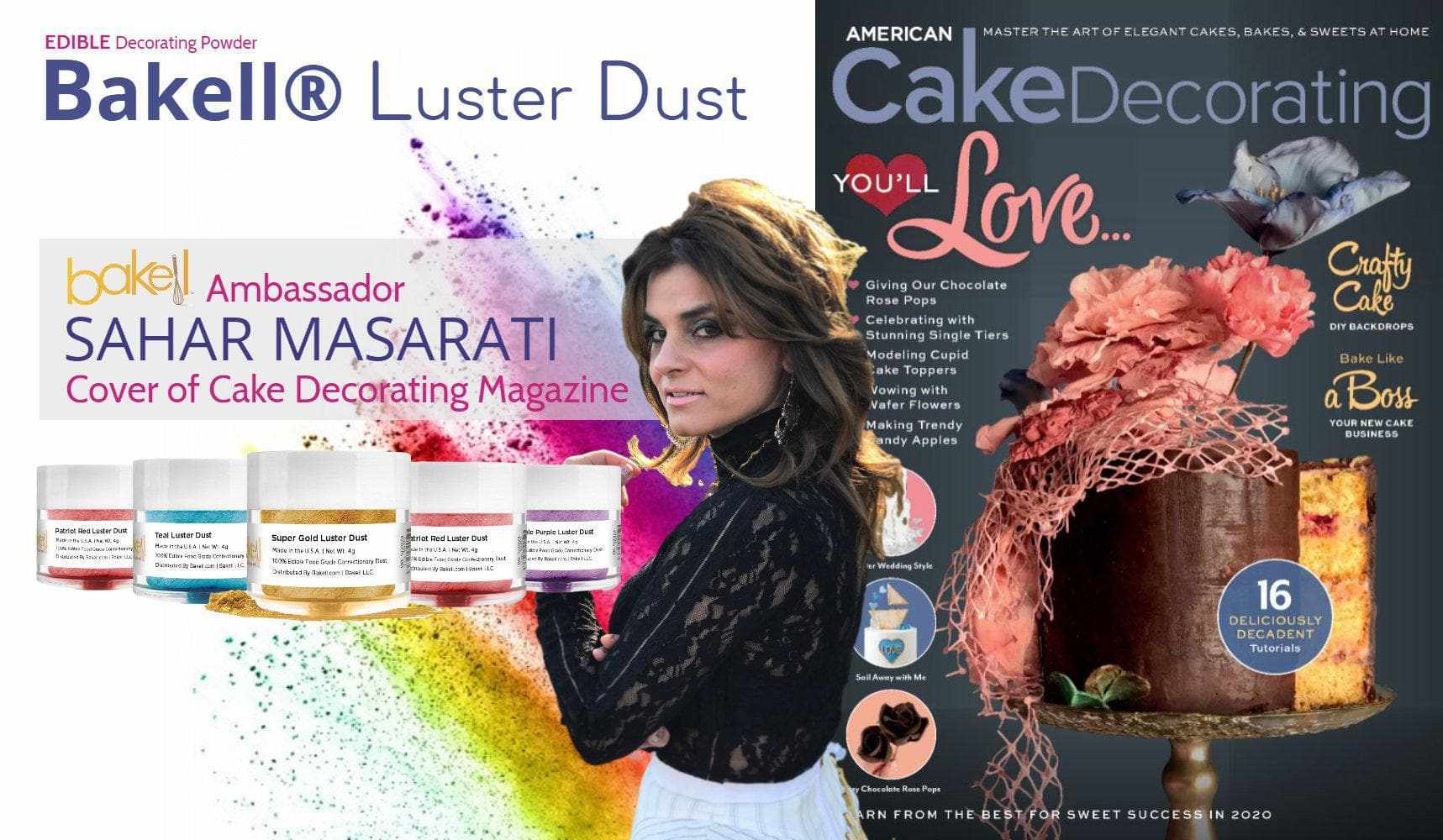 Premium Blue Iridescent Luster Dust for Cake Decorating - Edible Food Grade Glitter Powder - Bulk Size for Baking, Candy Making & DIY Crafts