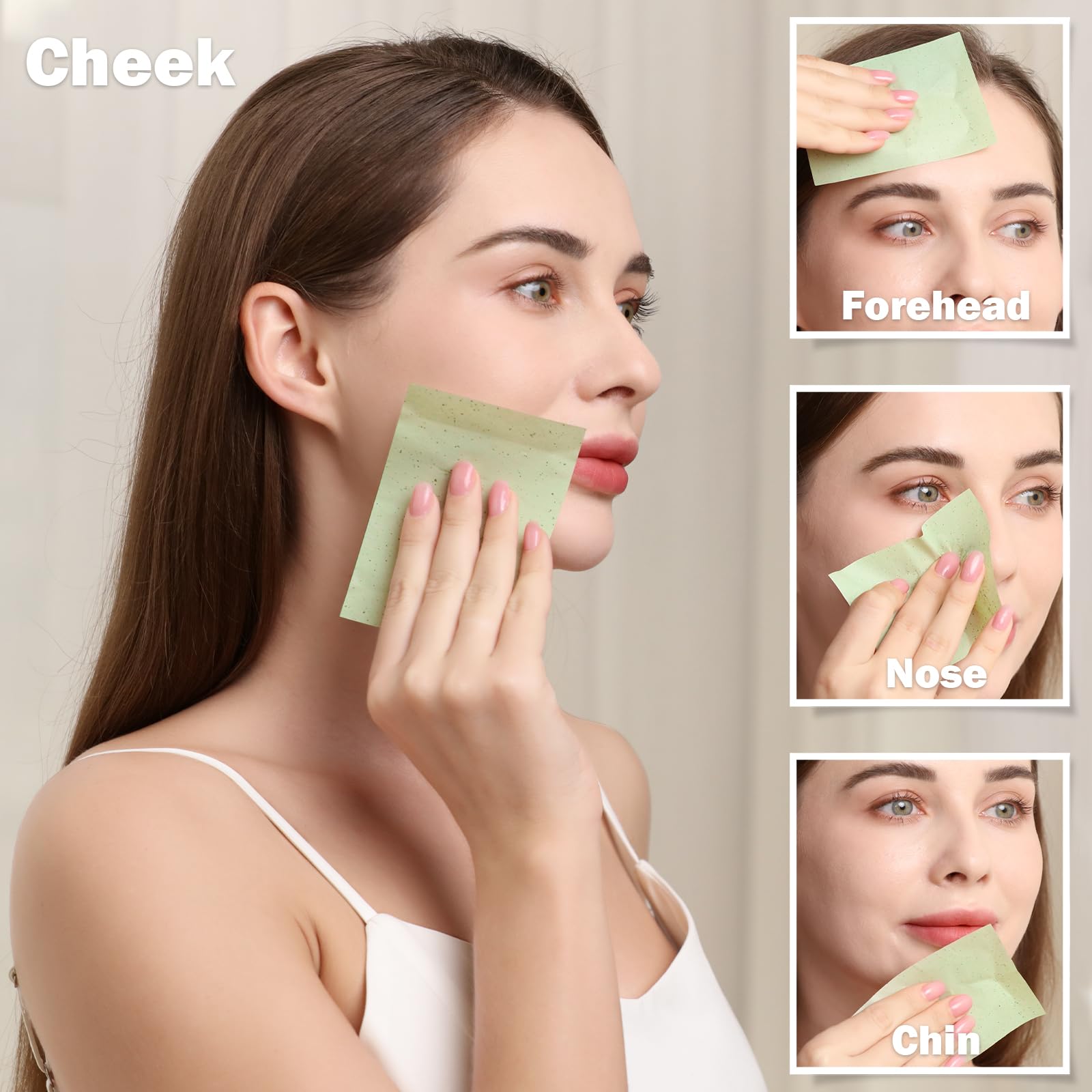 Teenitor Oil Absorbing Blotting Sheets for Oily Skin - 600 Pack Face Oil Control Film & Shine Removal Wipes | Perfect for On-the-Go Makeup Touch-Ups, Gym, and Daily Oil Control
