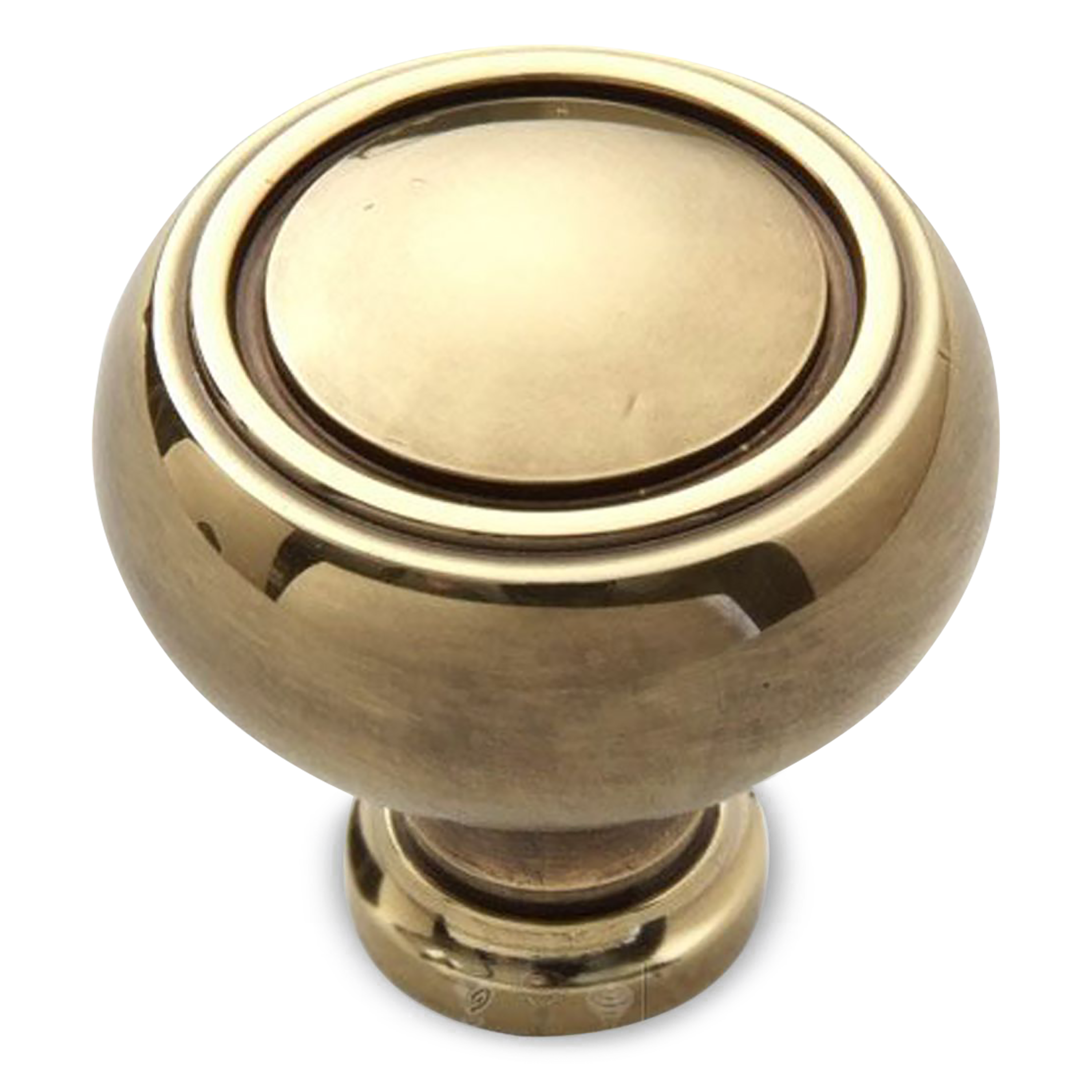 Logan 1 1/2 Inch Cabinet Knob - Solid Brass Hardware for Kitchen & Bathroom Cabinets - Perfect for Home Renovation and Furniture Upgrade