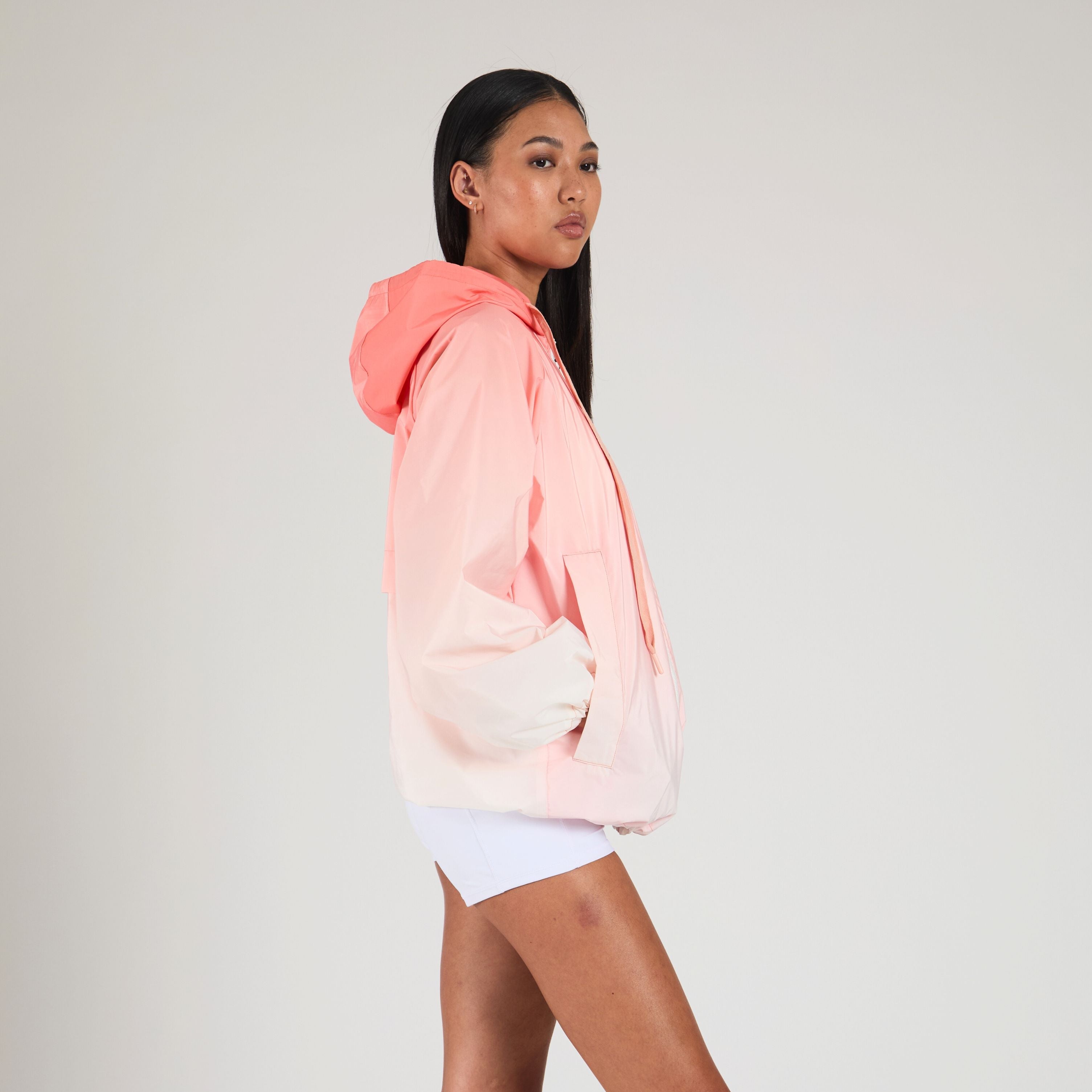 Morgan Oversized Lightweight Jacket for Women - Waterproof Windbreaker with Hood - Casual Streetwear Coat for Spring & Fall - Perfect for Outdoor Activities, Travel & Daily Wear