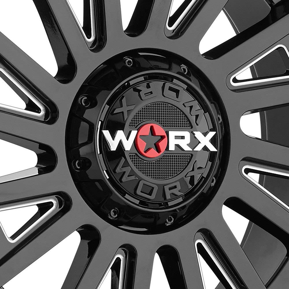 18x9 Ion Alloy 171 Black Wheel with Machined Lip - 8x165.1mm Bolt Pattern - Perfect for Trucks, SUVs & Off-Road Vehicles