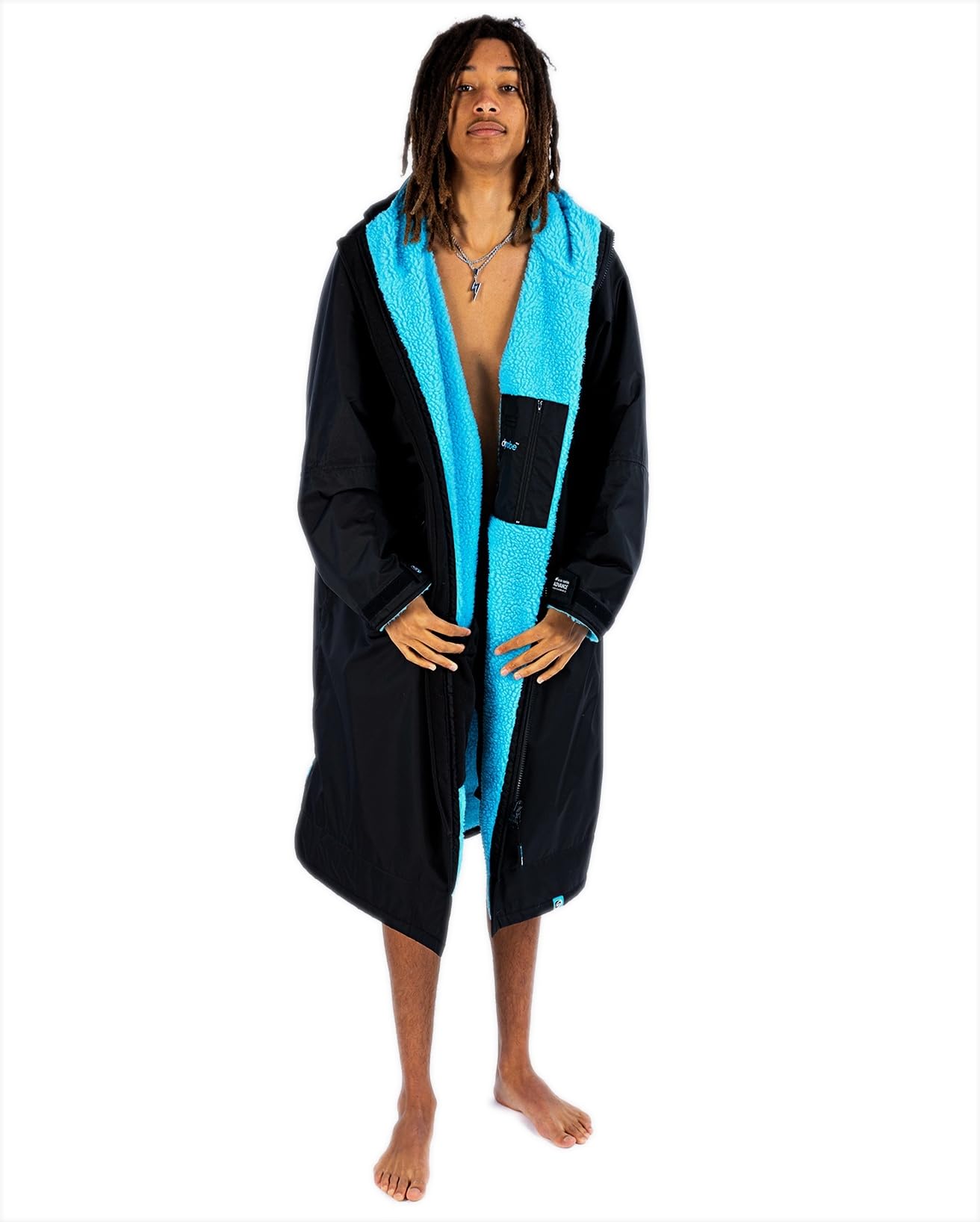 Dryrobe Advance Long Sleeve Waterproof Changing Robe for Outdoor Activities - Beach, Surfing, Camping & Sports Changing