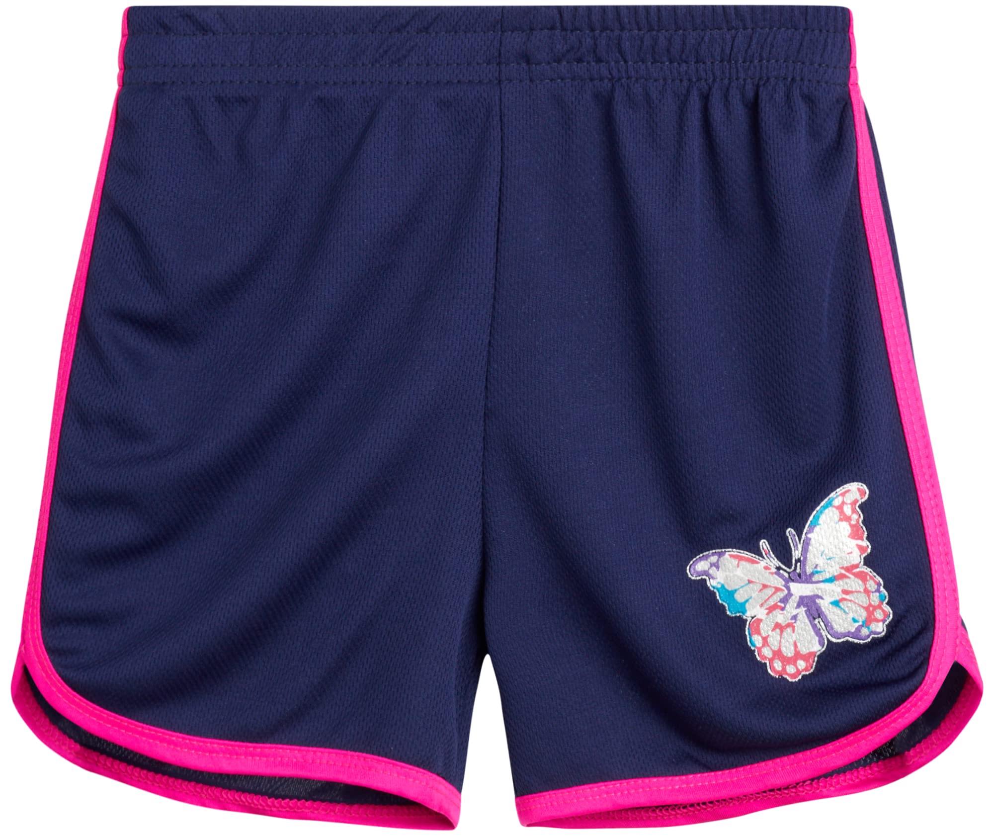 Coney Island Girls' Active Shorts 6-Pack - Athletic Performance Gym Running Shorts for Kids Age 7-12 - Perfect for Sports, Dance & Playtime
