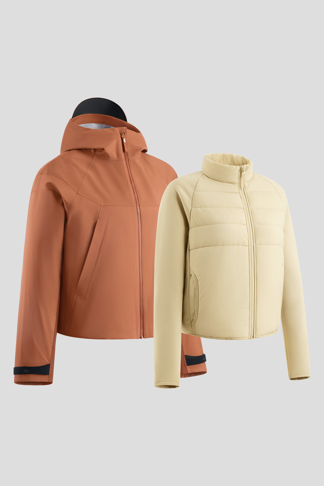 ThermaTrio Women's 3-in-1 Convertible Jacket - Waterproof Windbreaker with Removable Fleece Liner for Hiking, Camping & Outdoor Adventures