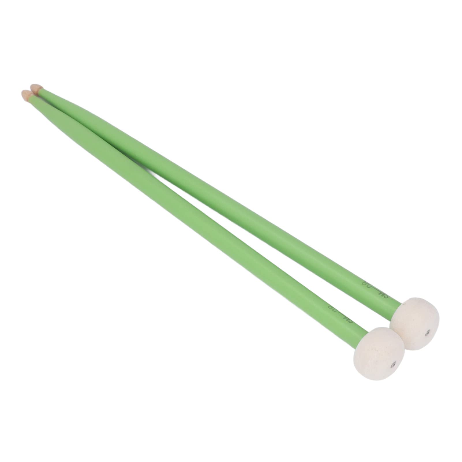 Durable Maple Drum Mallet Set with Felt Head - Professional Percussion Sticks for Snare, Bass, and Marching Drums - Perfect for Live Performances, Band Practice, and Drumming Enthusiasts (Green)