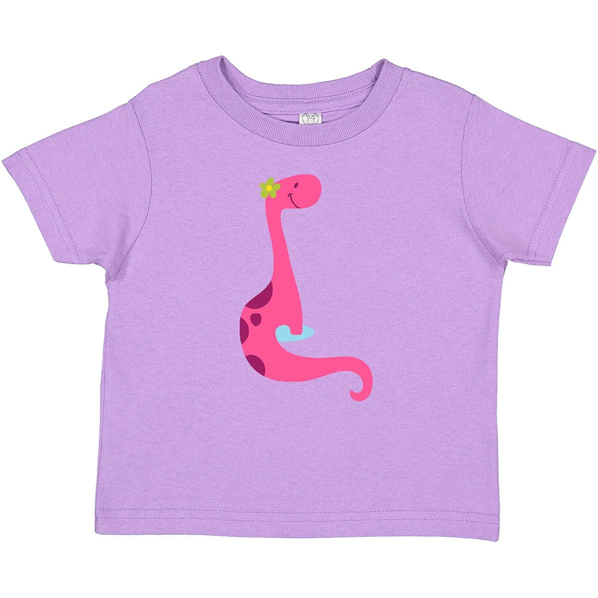 Inktastic Cute Pink Dinosaur Baby T-Shirt - Soft Cotton Dino Graphic Tee for Toddlers & Infants - Perfect for Playdates, Birthday Gifts & Everyday Wear