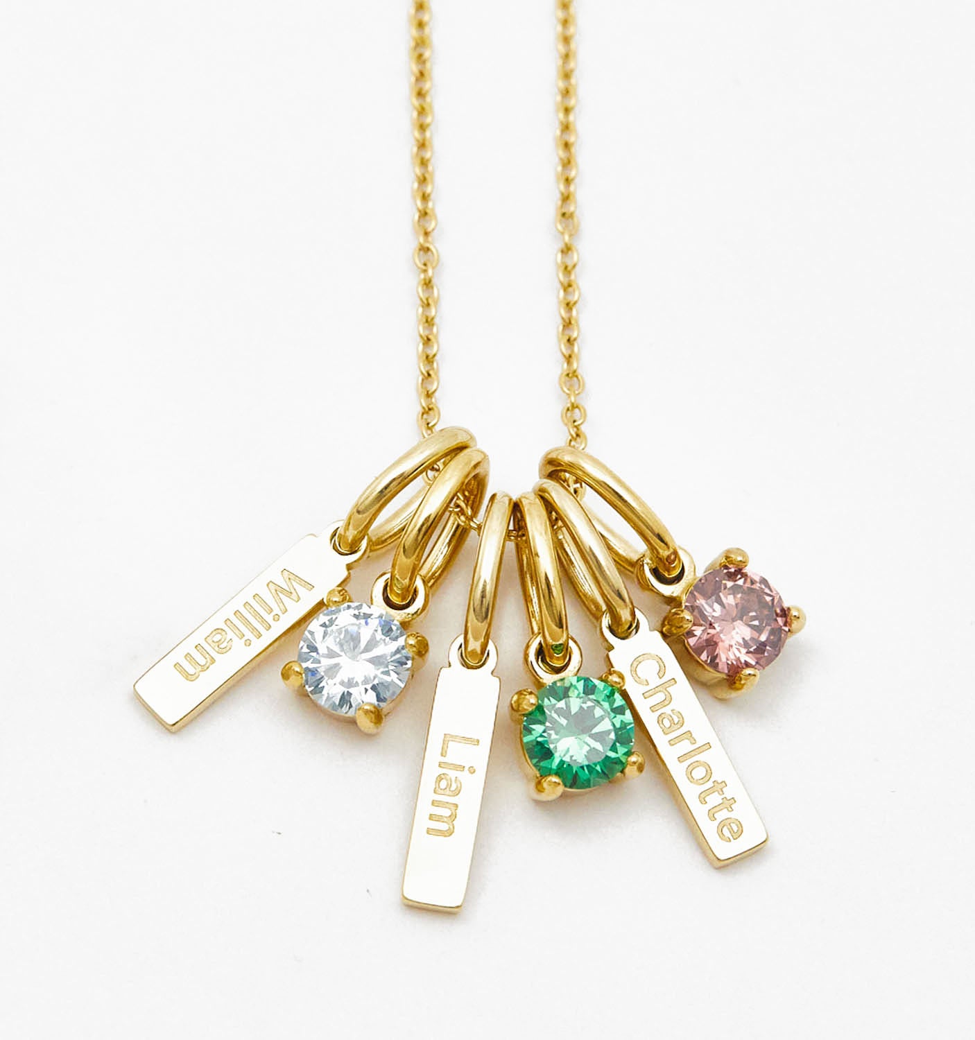 Mini Bar Birthstone Necklace - Personalized Sterling Silver Jewelry Gift for Women, Mom, Daughter | Perfect for Birthdays, Anniversaries & Special Occasions