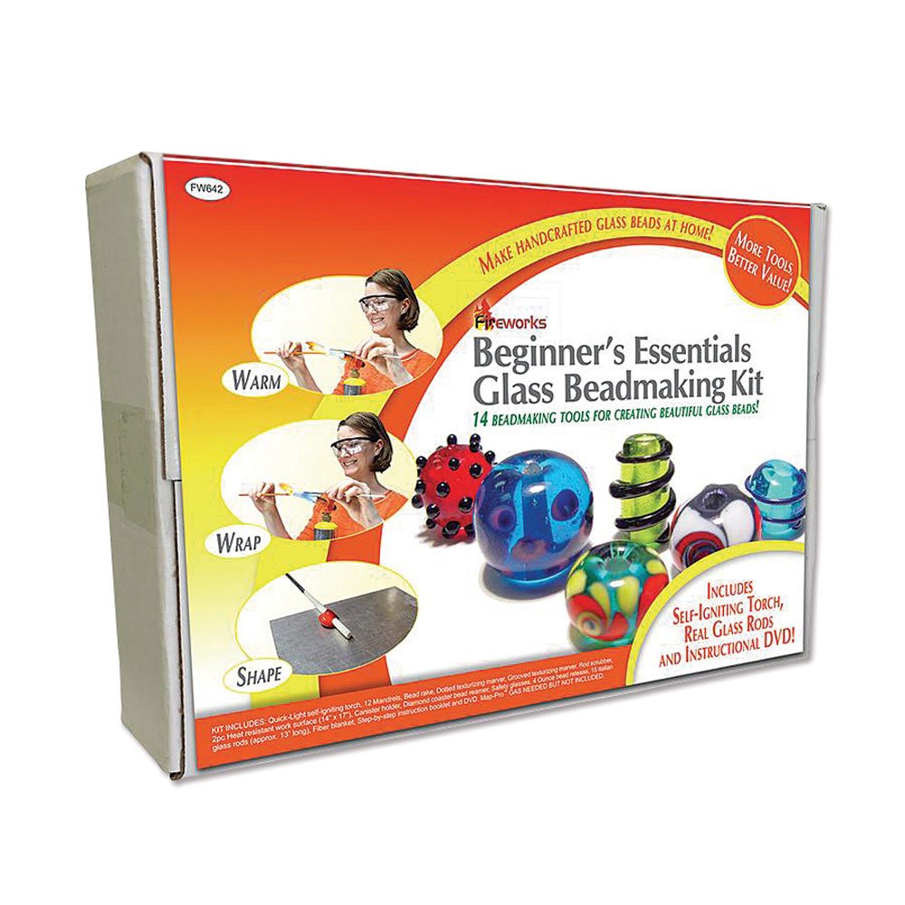 Beginner's Glass Beadmaking Kit - Complete Starter Set for DIY Jewelry Making & Glass Art | Perfect for Home Crafts, Gifts & Creative Projects