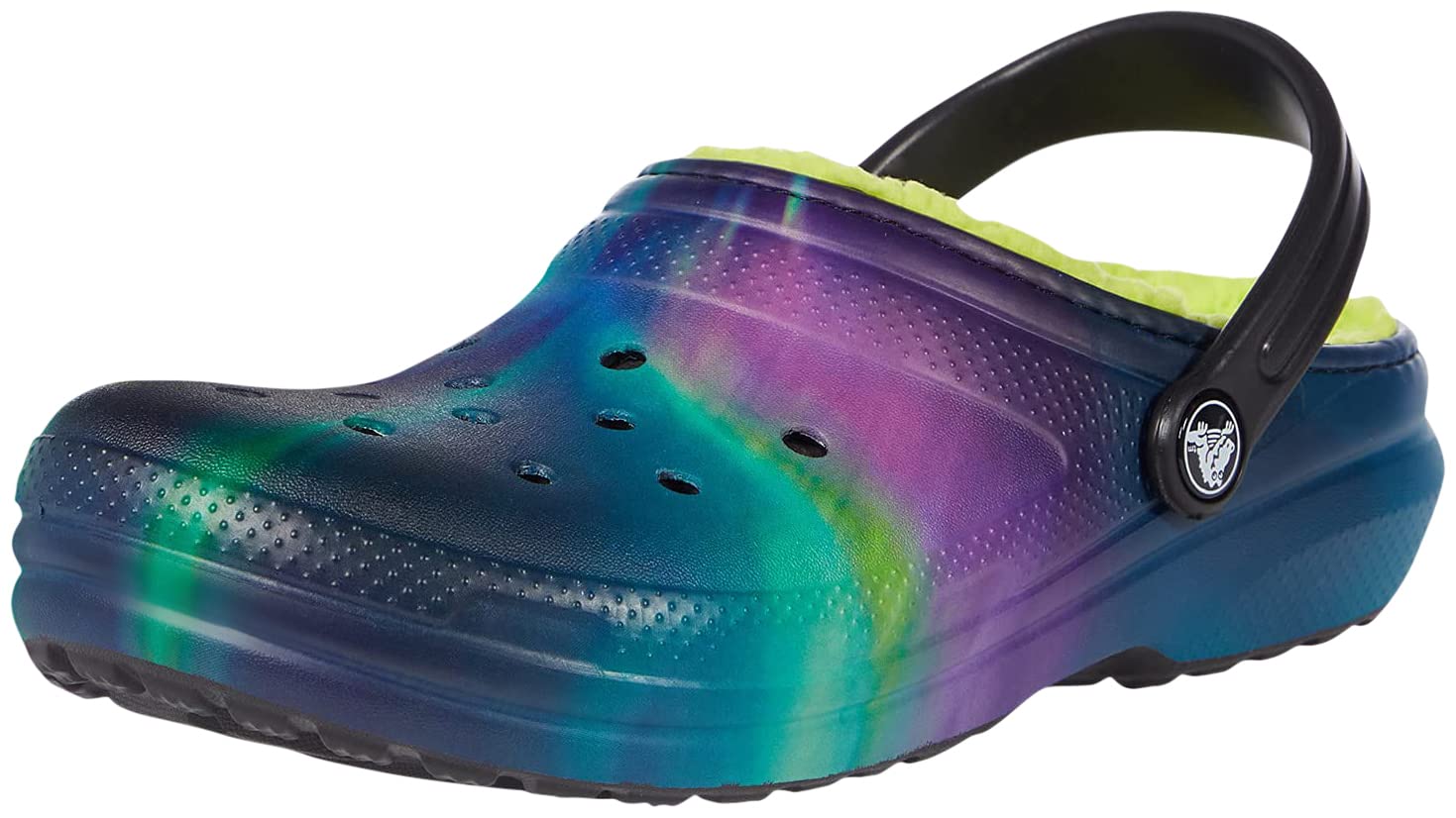 Crocs Unisex Kids' Classic Marbled Tie Dye Lined Clogs - Comfortable Water Shoes for Boys & Girls - Perfect for Beach, Pool, and Outdoor Play