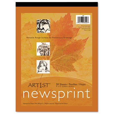 Art1St Newsprint Sketch Pad - 50 Sheets per Pad, Set of 3 | Perfect for Drawing, Sketching & Calligraphy Practice - Ideal for Artists & Students