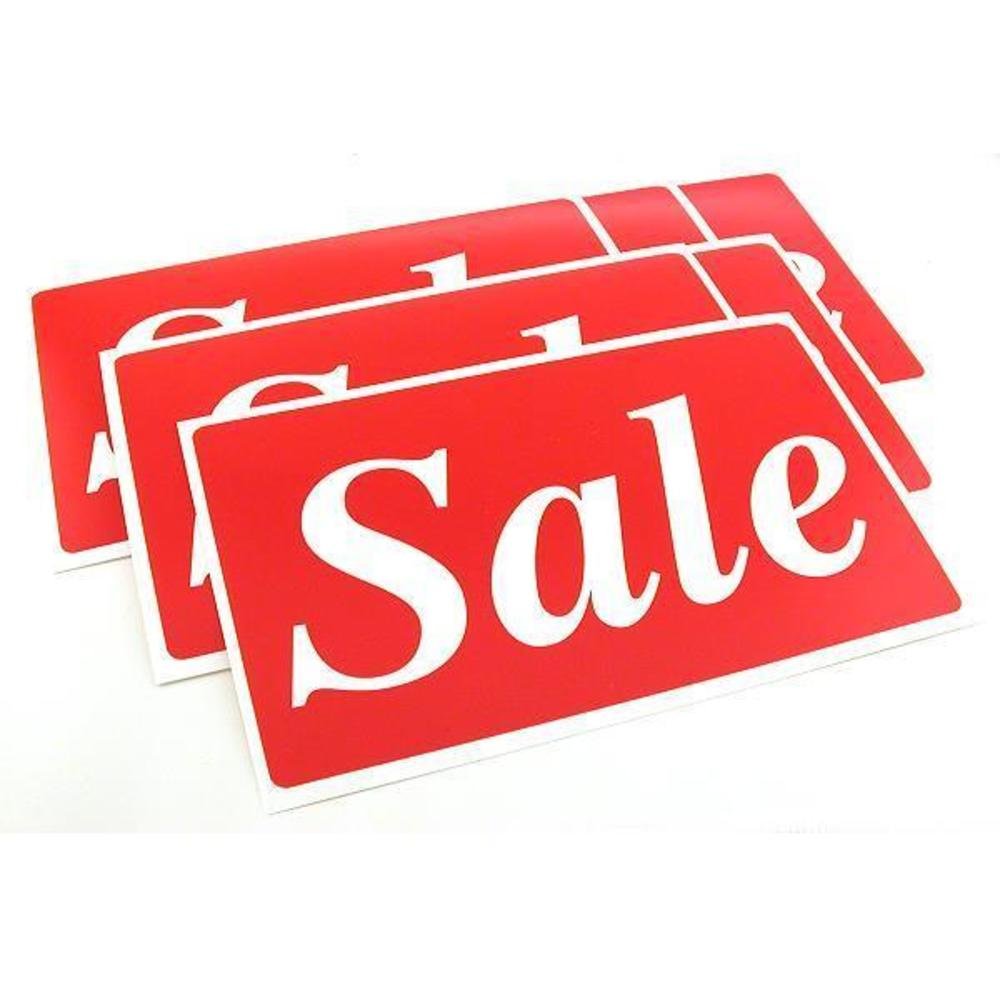 FindingKing 6-Pack Sale Display Signs - Window & Wall Advertising Showcase Message Boards for Retail Stores, Restaurants & Businesses - Perfect for Promotions, Clearance Sales & Seasonal Discounts