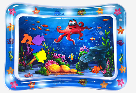 AquaAdventure Waterproof Baby Tummy Time Mat - Soft Play Mat for Infants & Newborns - Sensory Development Activity Gym for Crawling & Learning - Perfect for Nursery, Daycare & Home Playtime