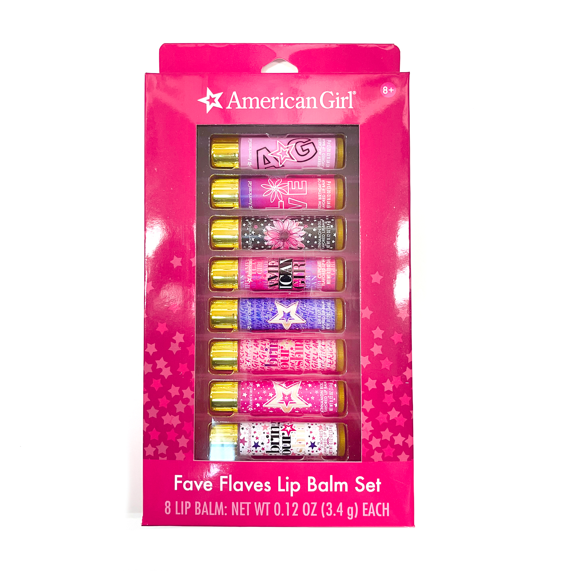 Fave Flaves Lip Balm Set for Girls - 6 Pack Moisturizing & Hydrating Lip Care - Perfect for School, Travel, and Daily Use