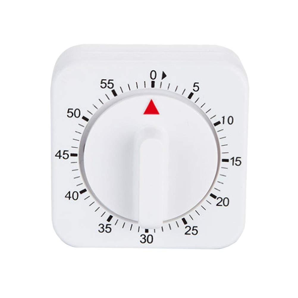 DOITOOL 60-Minute Kitchen Timer - White for Cooking & Baking