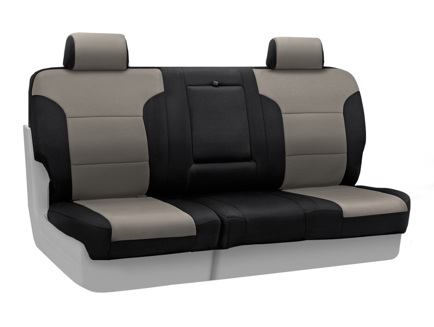 Coverking Rear Custom Fit Seat Cover for Toyota Tundra - Neosupreme Fabric (Charcoal Gray) | Durable Protection for Truck Seats | Perfect for Work, Camping & Off-Road Adventures