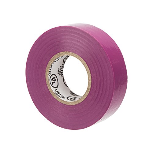 7m Select Vinyl Large Electrical Tape, Purple - Waterproof Insulating Tape for Electrical Wiring, DIY Repairs & Home Improvement Projects