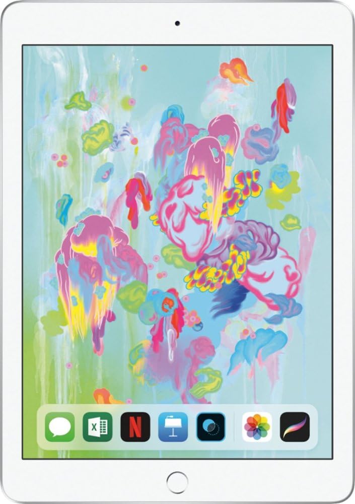 Refurbished 2018 Apple iPad 9.7-inch Wi-Fi 128GB Silver Tablet - Perfect for Work, School & Entertainment
