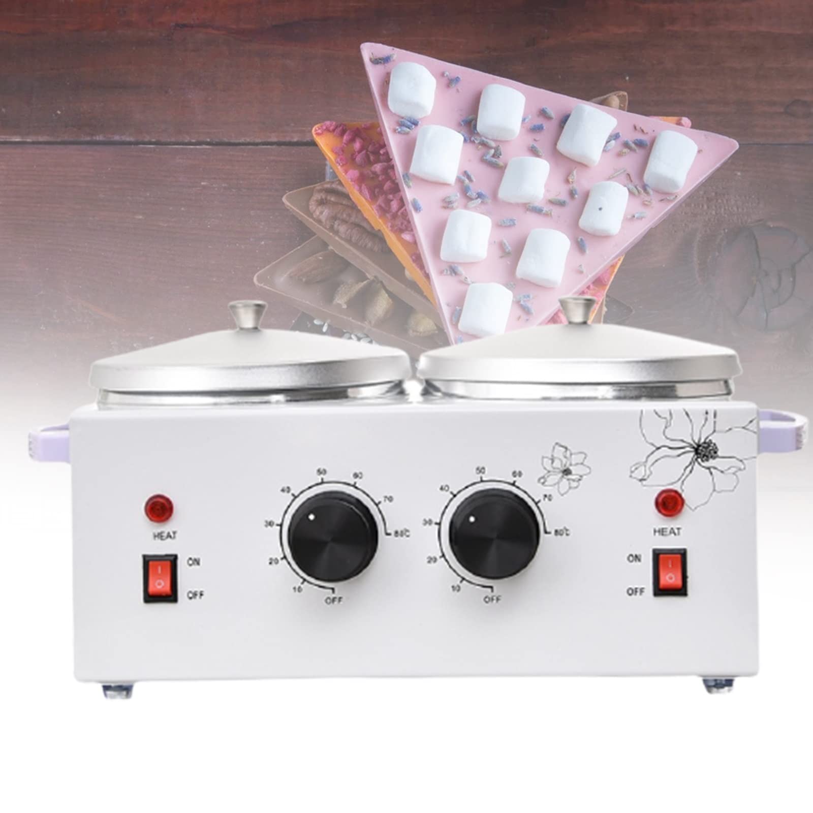 Niligan Professional Electric Chocolate Tempering Melting Machine - Candy & Butter Warmer Pot for Fondue, Baking & Dessert Making (Size B) - Perfect for Home Kitchens, Bakeries & Chocolate Shops