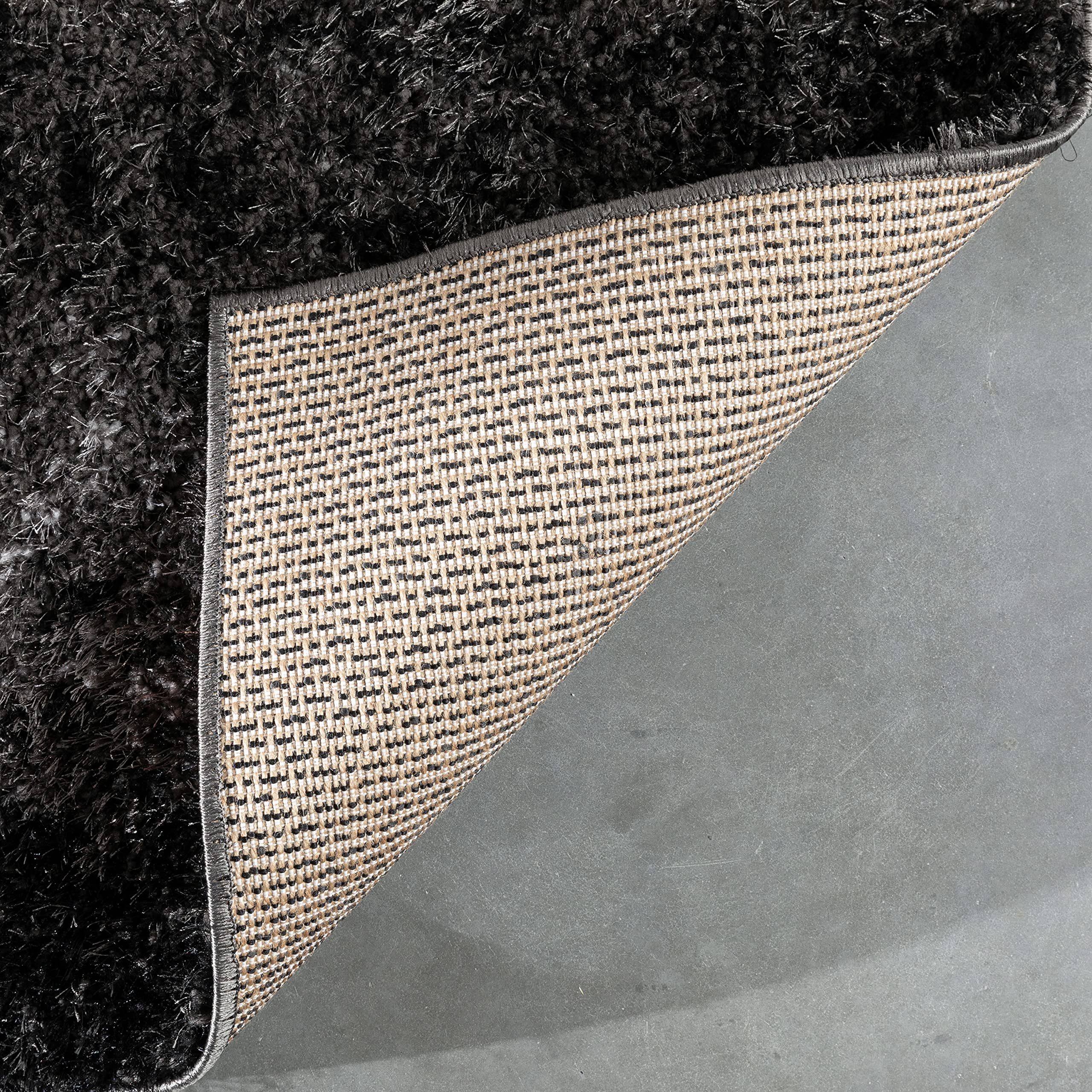 Well Woven Canyon Kynlee Black Abstract Modern Carved Runner Rug 2'3