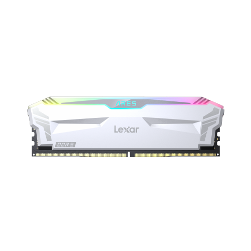 Lexar Ares RGB DDR5 6000MHz 32GB (2x16GB) Gaming RAM Kit - CL30 Low Latency Memory for PC Builds - Black/White Color Options - Perfect for Gaming, Streaming & Content Creation