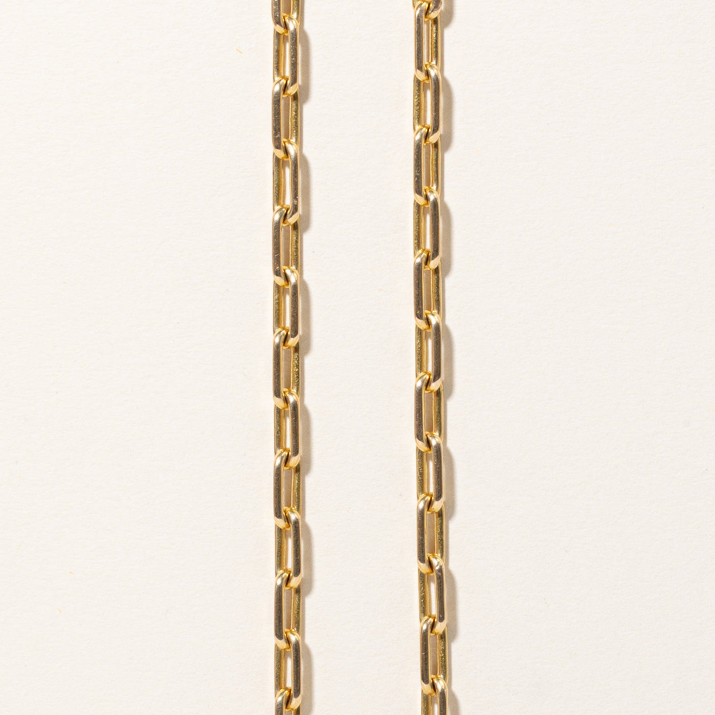18K Yellow Gold Paperclip Chain Necklace - 24 Inches | Elegant & Durable Jewelry for Women | Perfect for Everyday Wear, Parties & Gifts