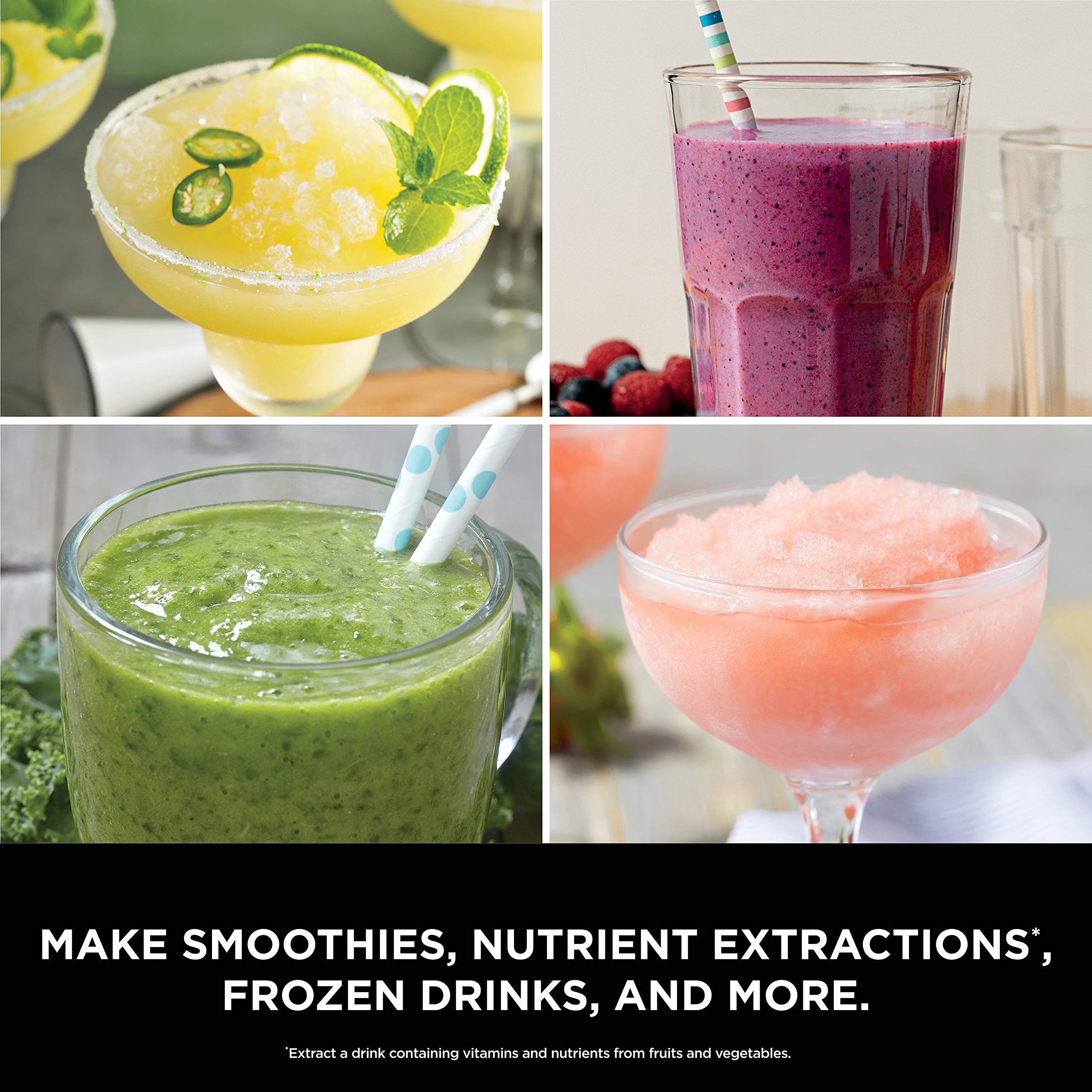 Ninja BL660 Professional 1100-Watt Blender for Smoothies, Frozen Drinks & Food Processing - 72oz Pitcher with 2 To-Go Cups - Perfect for Healthy Smoothies, Meal Prep & Kitchen Blending (Gray)