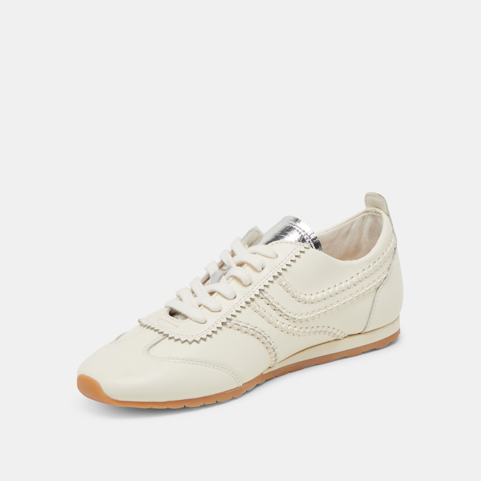DELANY White Leather Sneakers for Men & Women - Comfortable Casual Walking Shoes for Everyday Wear, Gym, and Outdoor Activities