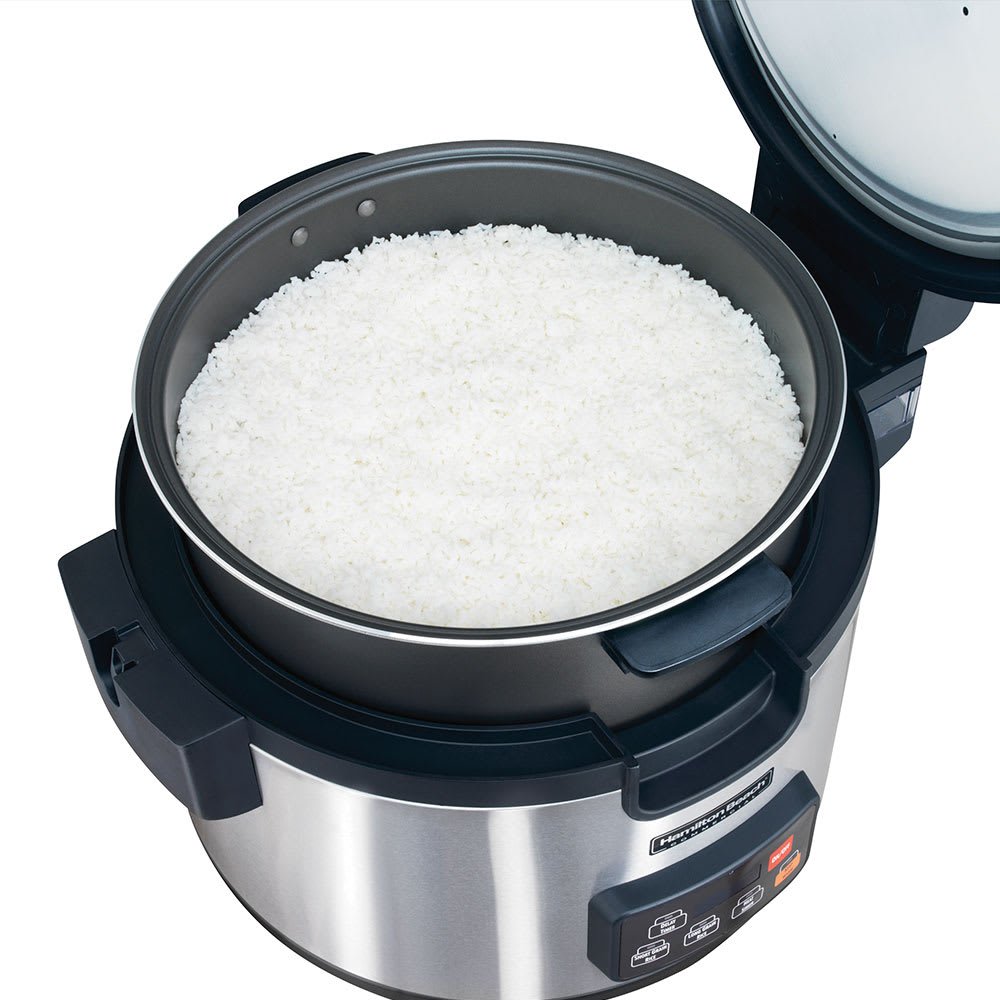 Hamilton Beach 37590 Commercial 90-Cup Rice Cooker & Warmer - Perfect for Restaurants, Catering & Large Gatherings