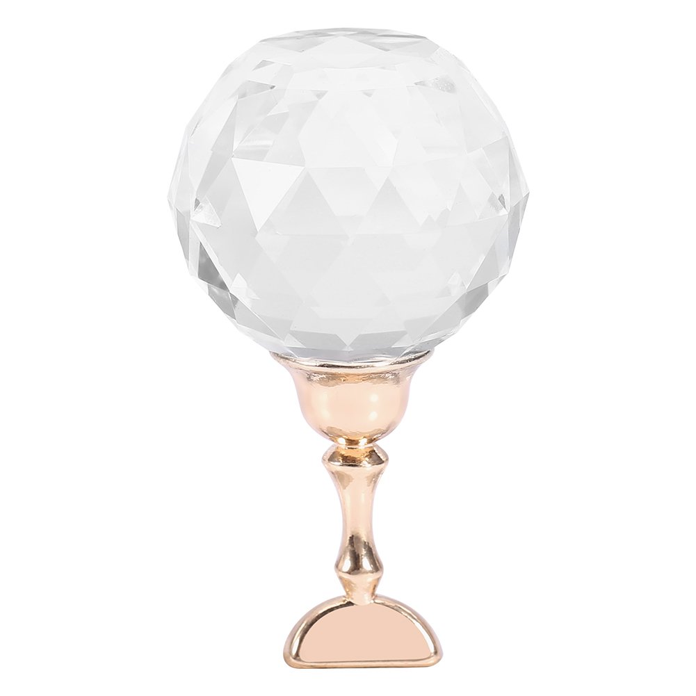 Premium Magnetic Nail Art Display Stand - Alloy Nail Tips Holder with White Spherical Crystal for Salon & DIY Manicure | Perfect for Nail Technicians, Home Use & Professional Nail Art Equipment Organization