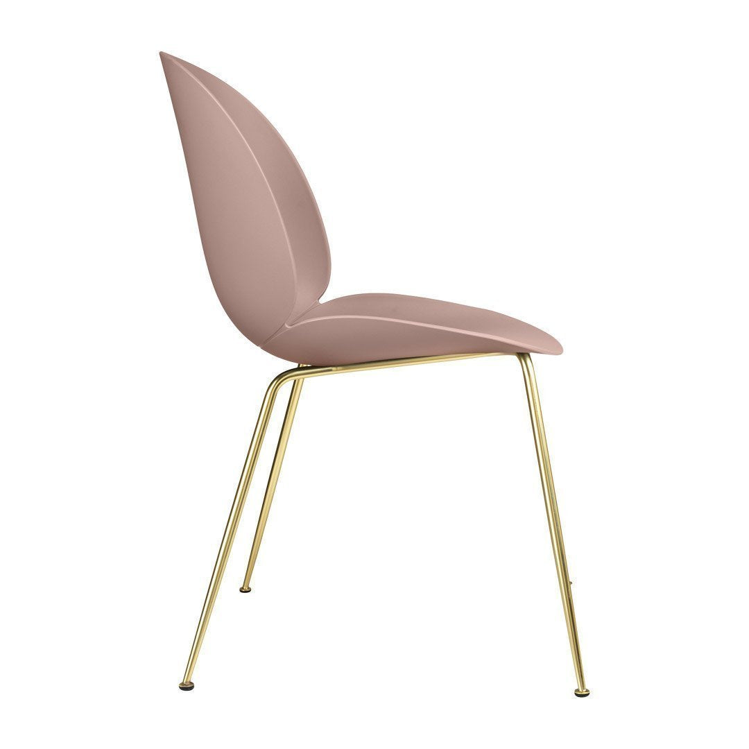 Modern Beetle Dining Chair with Conic Base - Unupholstered Wooden Seat - Stylish Kitchen & Dining Room Furniture for Home & Restaurant Use