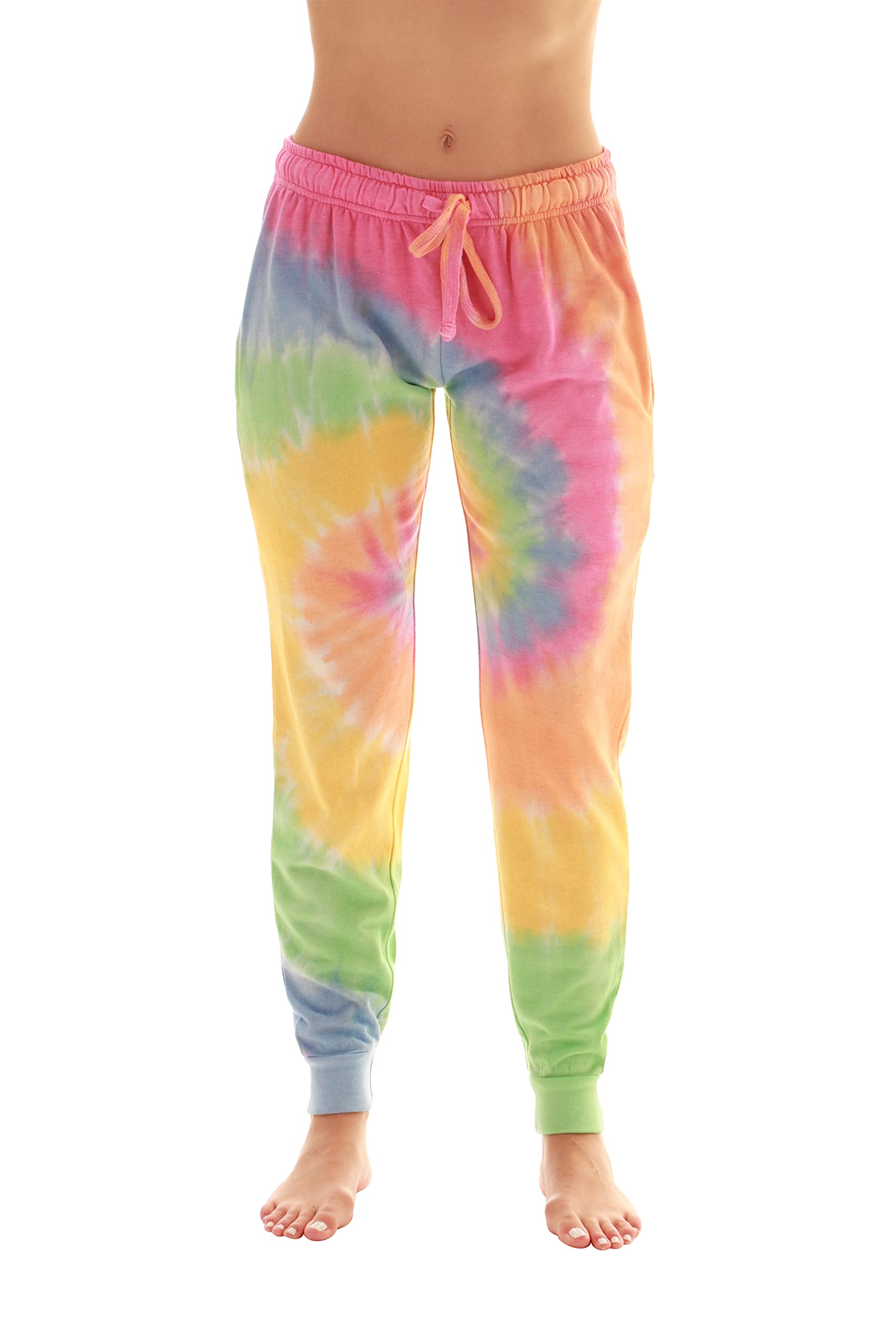 Just Love Loop Terry Tie Dye Jogger Pants for Women - Soft Comfortable Lounge Pants, Casual Athletic Yoga Sweatpants - Perfect for Home, Gym, Running & Travel