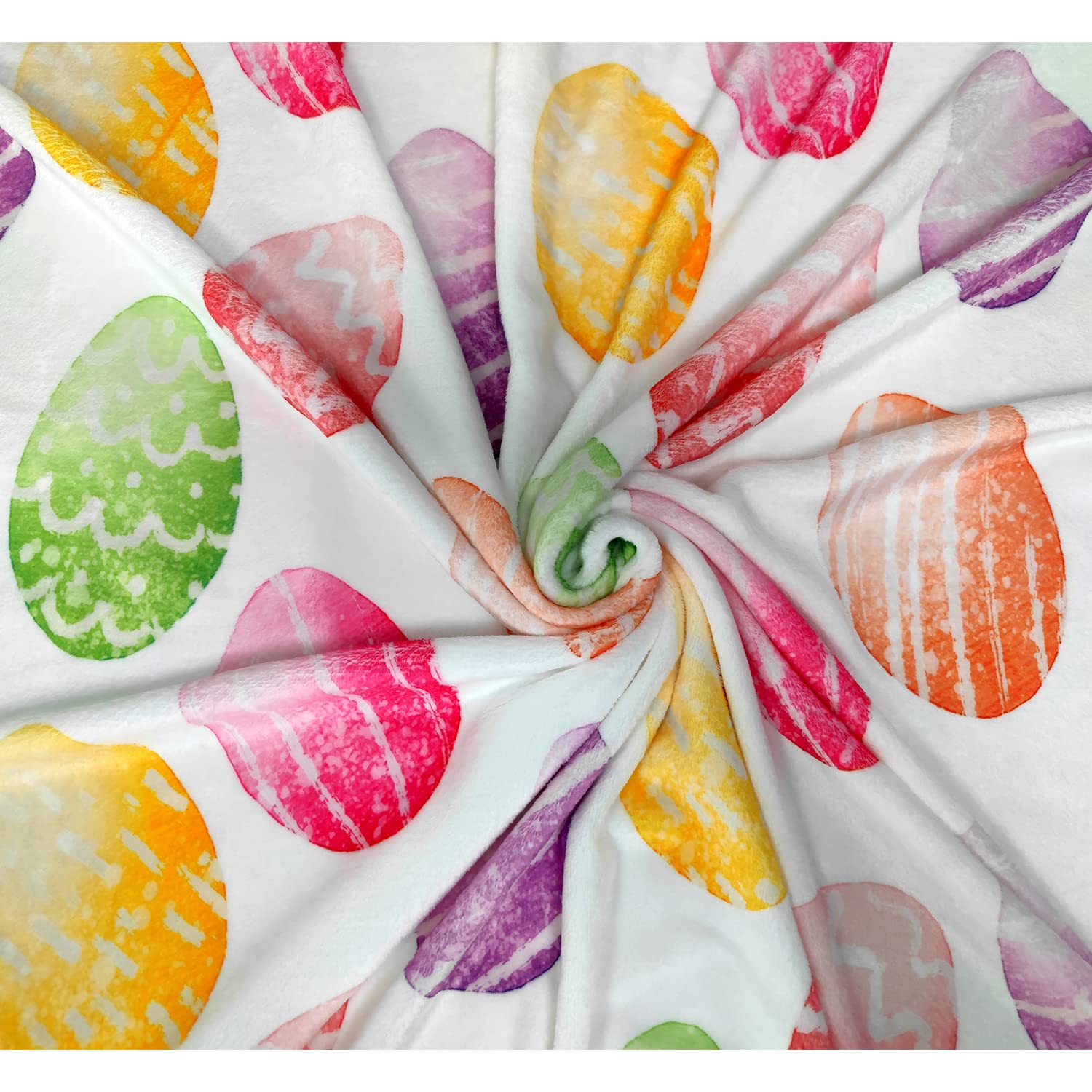 Easter Egg Fleece Throw Blanket - Super Soft & Cozy 40