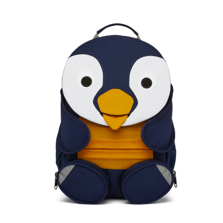 Affenzahn Large Friend Penguin Backpack - Cute & Durable Kids School Bag for Boys & Girls - Perfect for School, Travel & Outdoor Adventures
