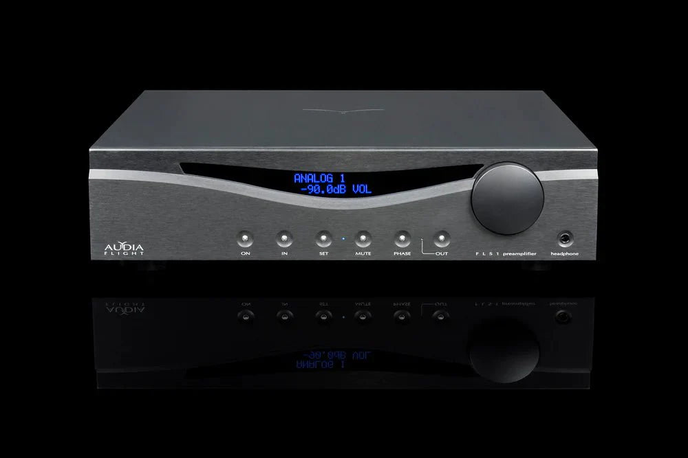 Audia Flight FLS 1 Fully Balanced Stereo Preamp & Headphone Amplifier - High-End Audio Equipment for Home Theater & Music Listening