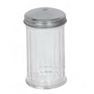 12 Oz Glass Sugar Dispenser with Center Pour Spout - Premium Kitchen Storage Container for Sugar, Salt, Coffee & Spices - Perfect for Baking, Coffee Stations & Pantry Organization