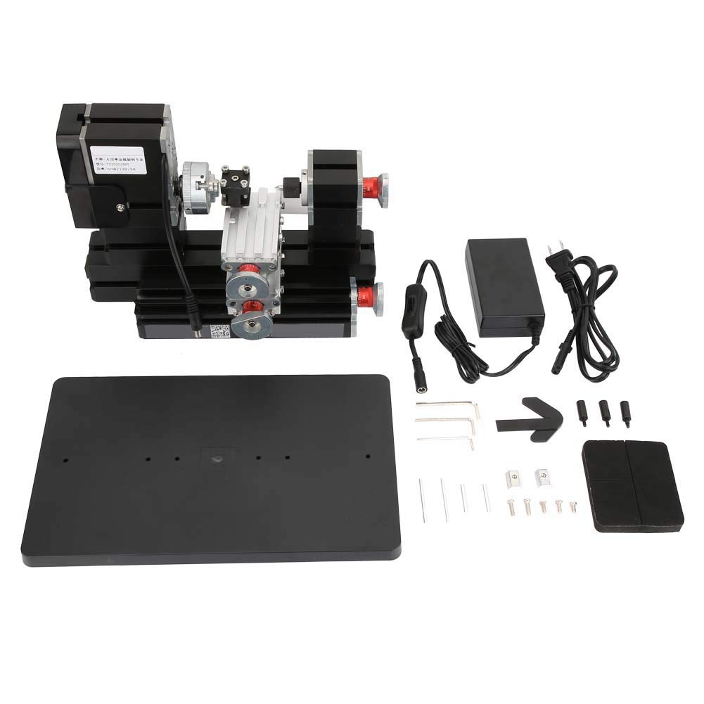 Precision CNC Milling Machine & Benchtop Wood/Metal Lathe Combo - Professional Model Making & Bench Drill Equipment for DIY Projects, Metalworking & Woodworking