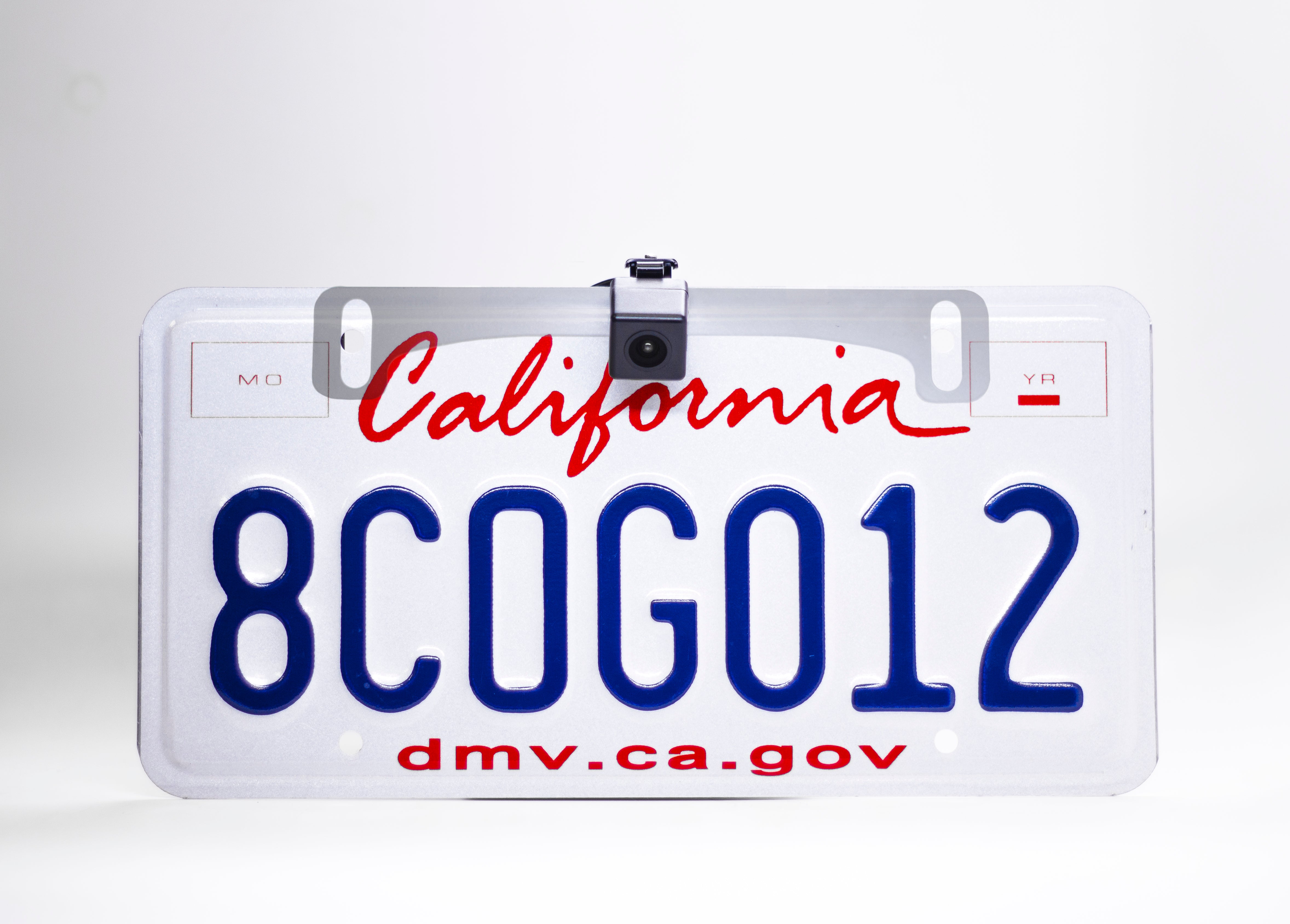 Master Tailgaters Small License Plate Frame Backup Camera - IP68 Waterproof, 170° Wide Angle View - Perfect for Trucks, SUVs & RVs Parking Safety