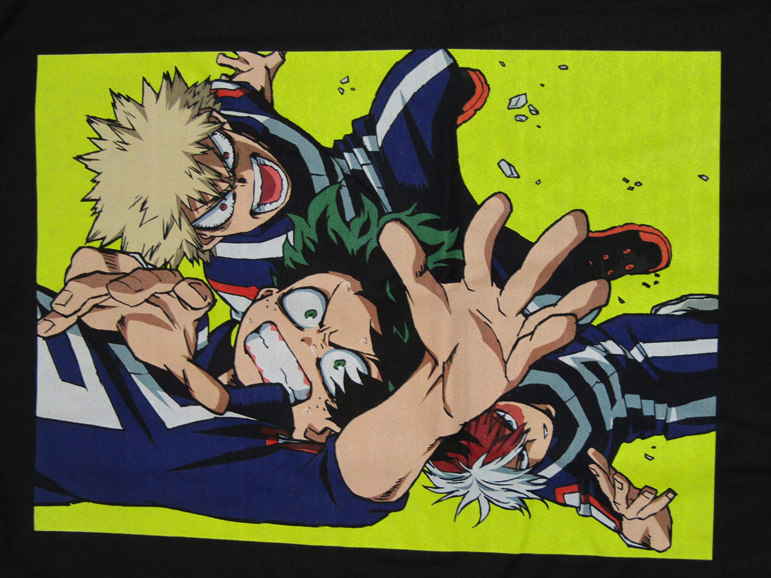 My Hero Academia Anime Graphic Tee - Trunks & Frieza Black T-Shirt for Cosplay, Anime Conventions & Casual Wear