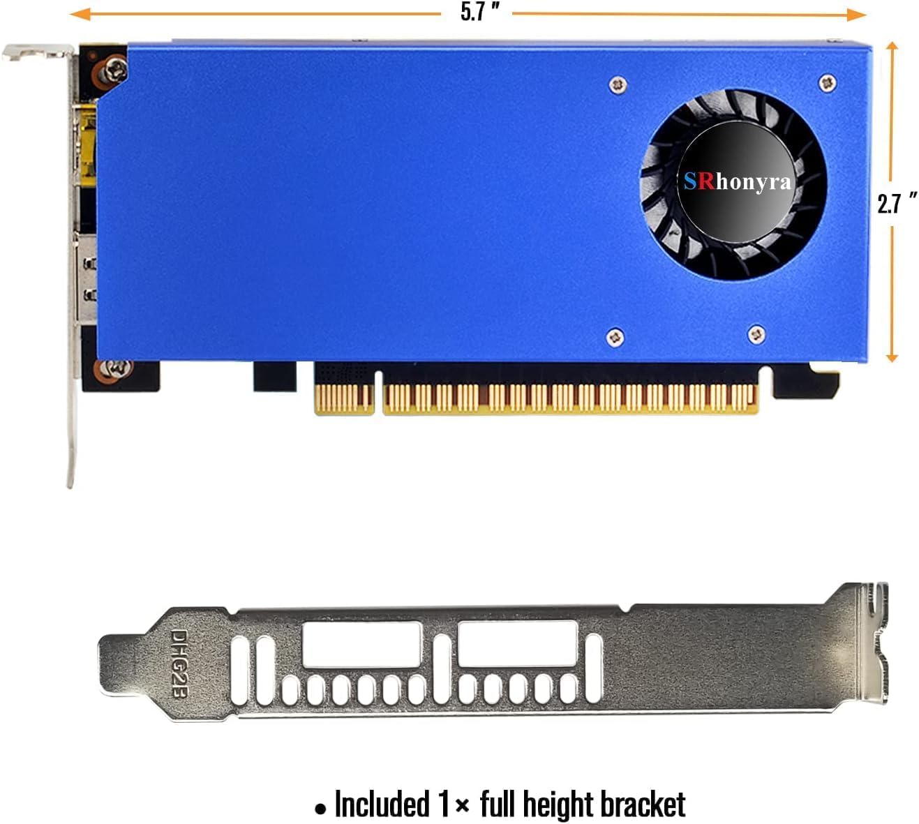 GTX 1650 Low Profile 4GB GDDR6 Graphics Card - Dual HDMI, 128-bit, PCIe 3.0 x16, DirectX 12, OpenGL 4.6, HDCP 2.2 - Perfect for Gaming, Video Editing & Home Theater PCs