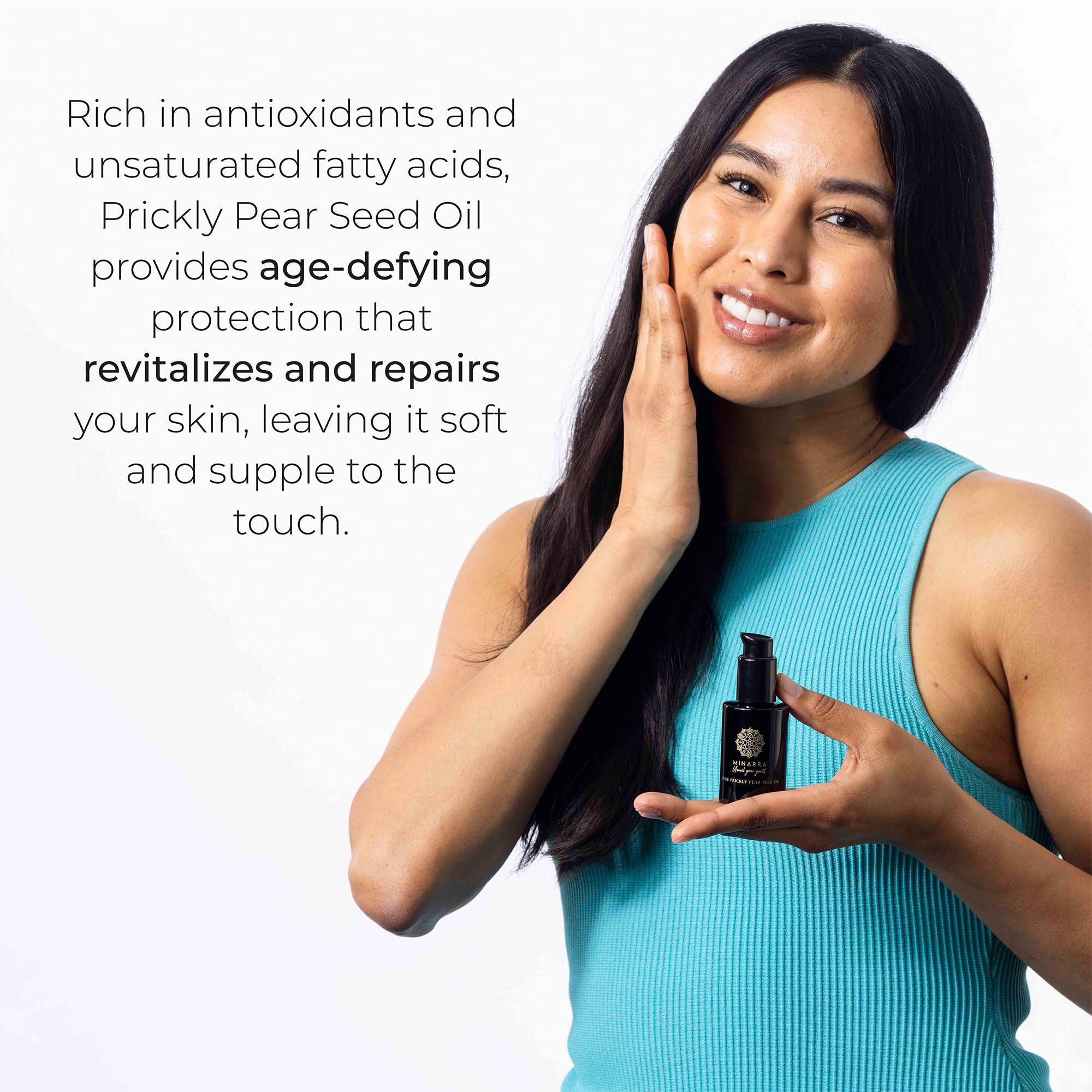 Organic Moroccan Prickly Pear Seed Oil for Face & Body - Anti-Aging, Vegan, Cruelty-Free Moisturizer to Reduce Wrinkles & Hydrate Skin | Fragrance-Free, Non-GMO, Chemical-Free 30mL | Perfect for Night Routine, Dry Skin Care & Natural Beauty Regimen