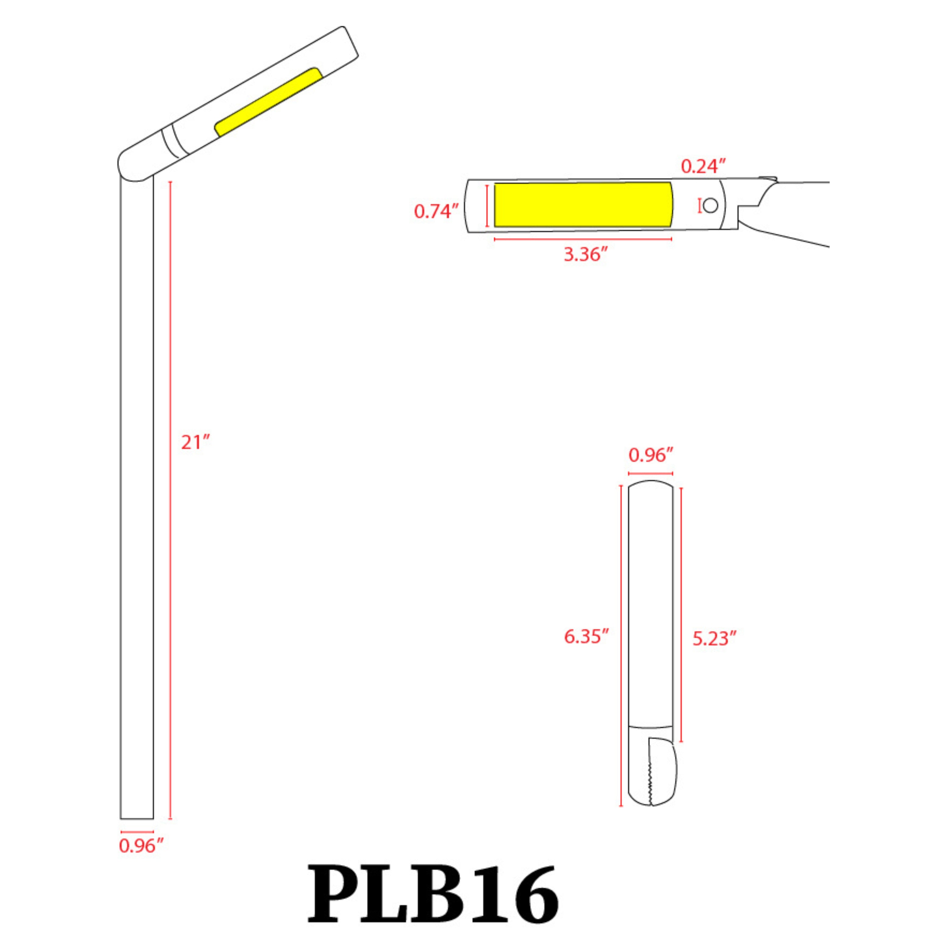 PLB16 Adjustable Brass Round L-Shaped Low Voltage Pathway Light - Outdoor Landscape Lighting for Garden, Walkway, and Driveway
