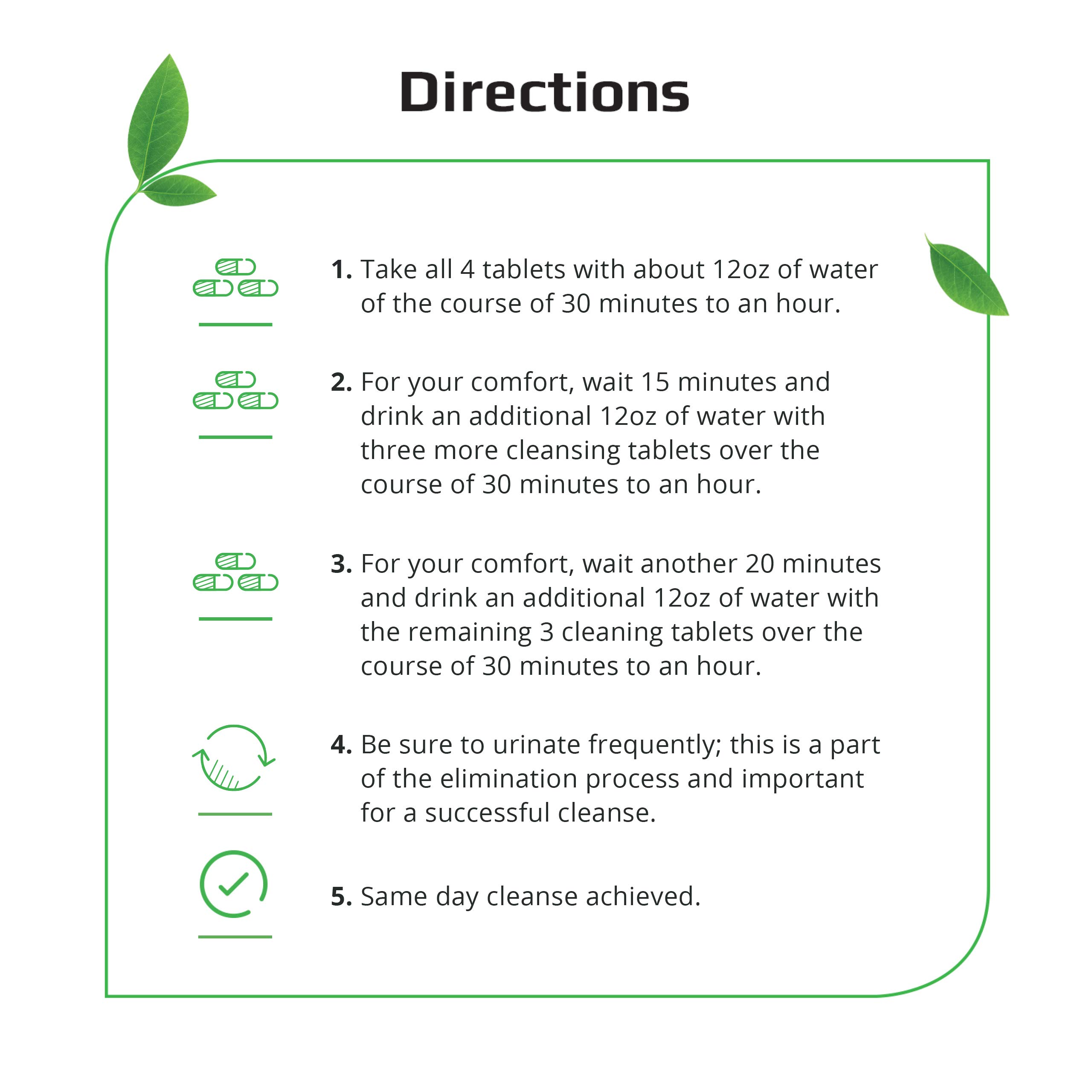 Herbal Clean QTabs Same-Day Detox Tablets - 10 Count, Portable & Discreet for Drug Tests - Perfect for Travel, Work, and Quick Cleansing