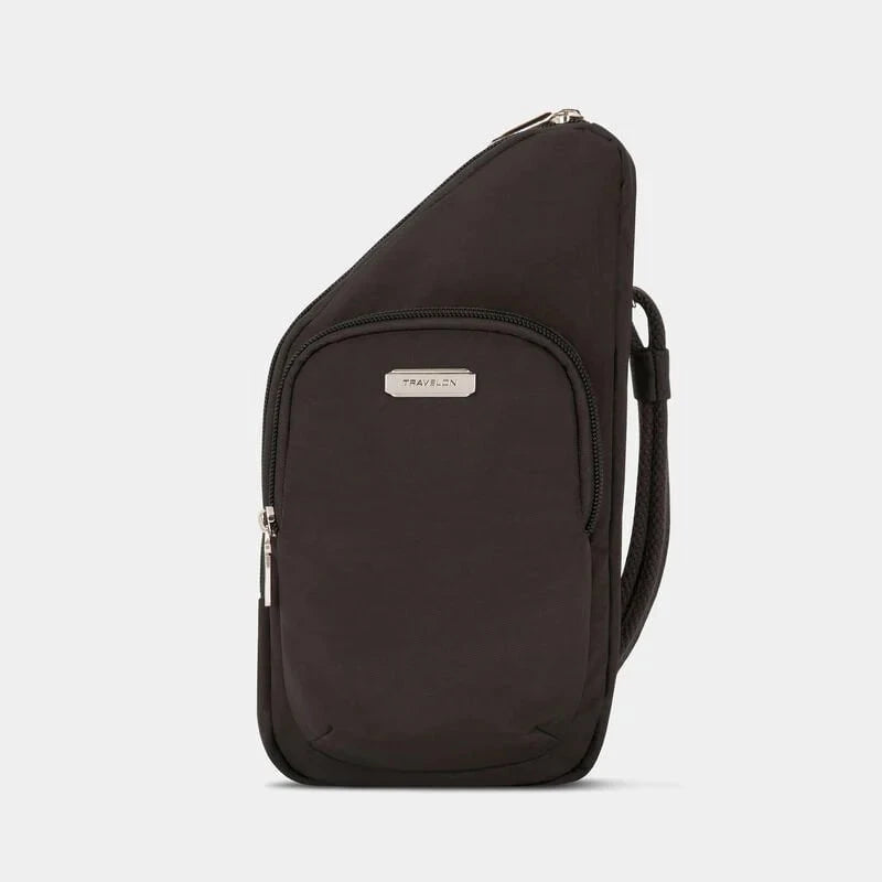 Travelon Anti-Theft Essentials Mini Asymmetric Crossbody Bag - Secure & Stylish Purse for Women - Perfect for Travel, Commuting & Everyday Use