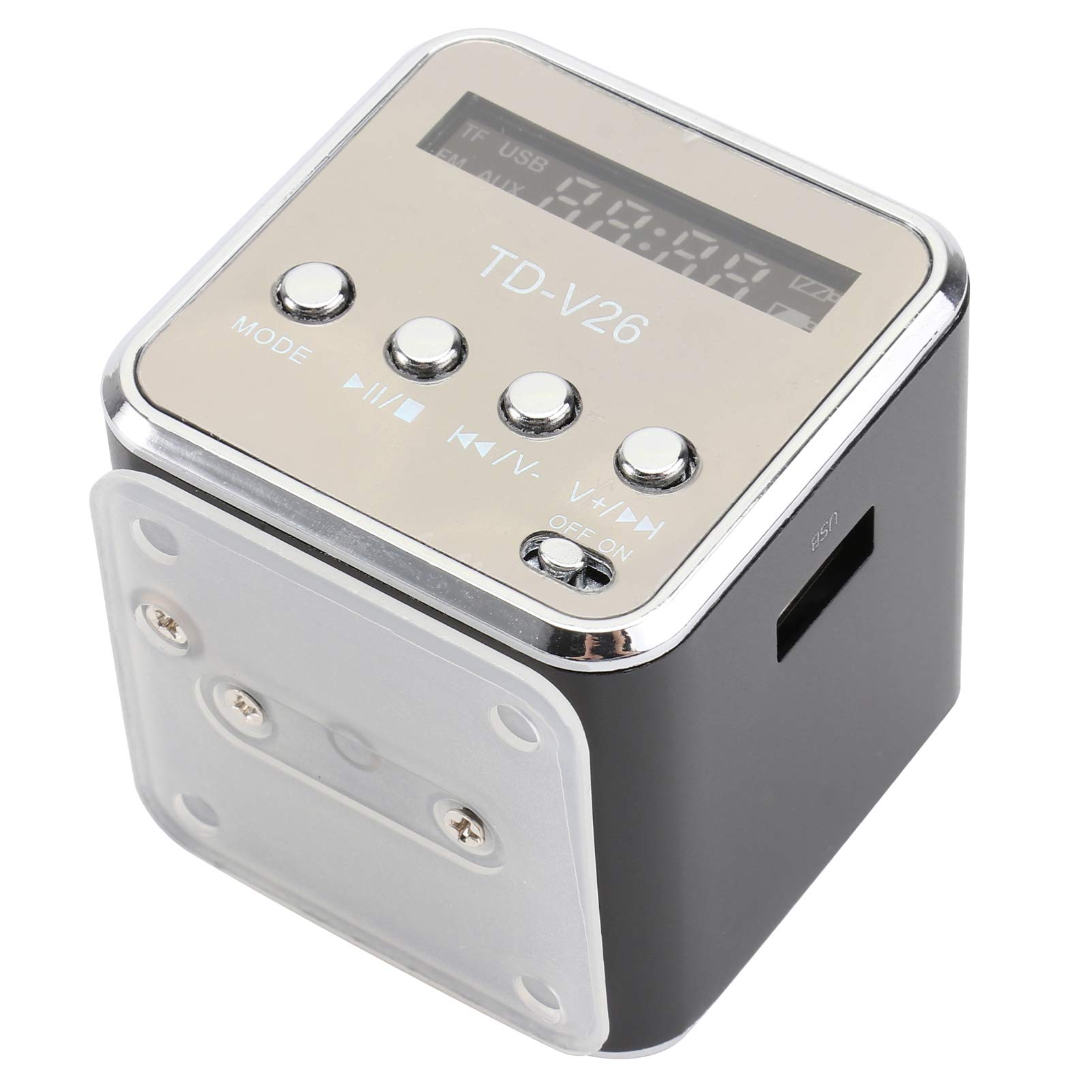 Portable AM/FM Radio Speaker - Mini Bluetooth Speaker with AM/FM Radio, MP3 Player, Handheld Travel Radio for Smartphones - Perfect for Camping, Travel, and Outdoor Activities