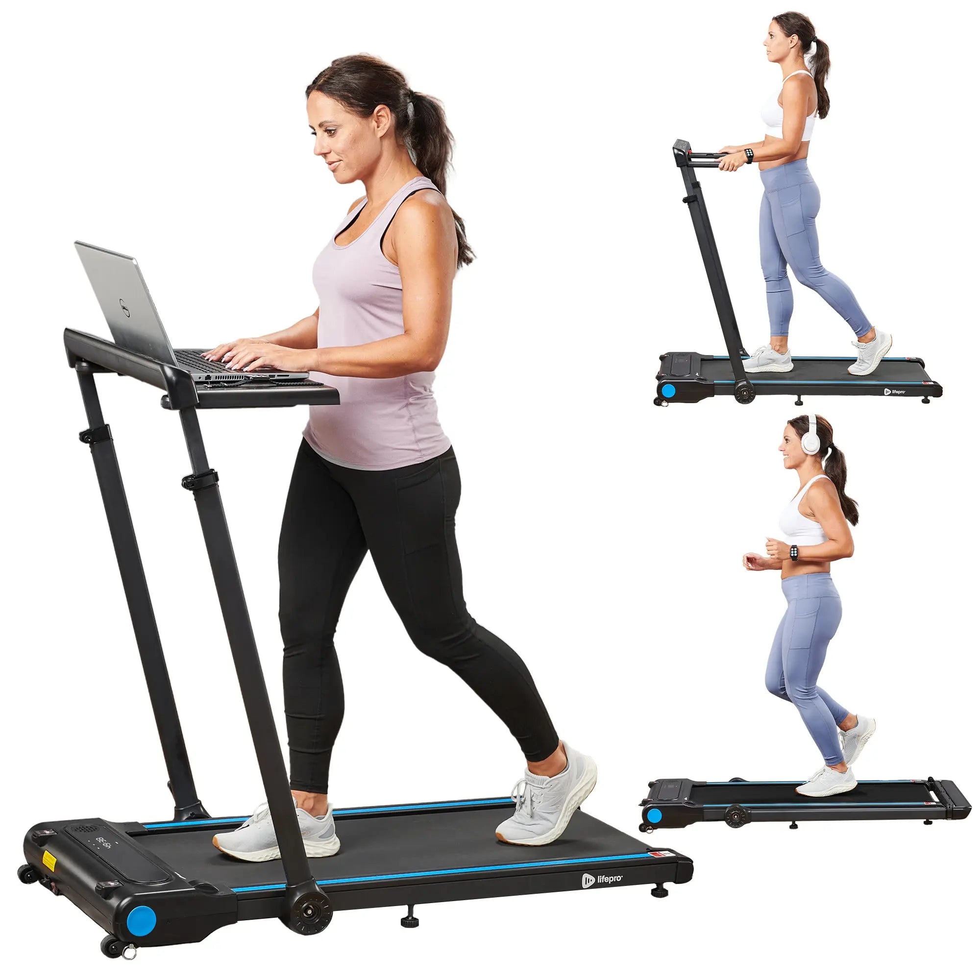 OmniFit Trimotion Treadmill - Foldable Home Gym Equipment for Running & Walking - Perfect for Small Spaces & Home Workouts